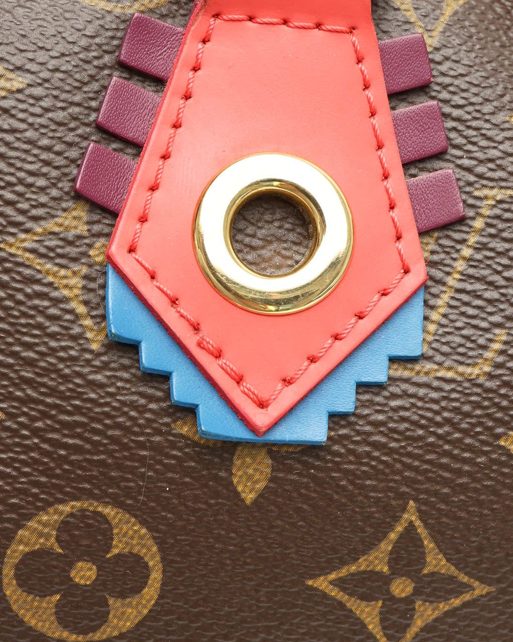 Pre-owned Louis Vuitton Totem Speedy 30 Bag In Brown