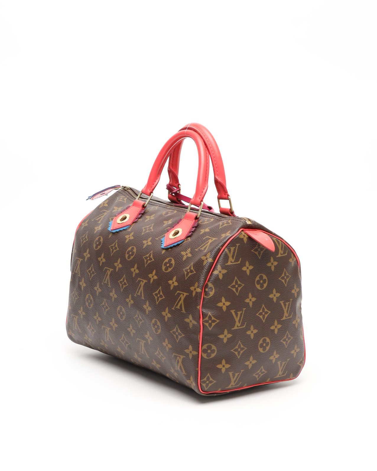 Pre-owned Louis Vuitton Totem Speedy 30 Bag In Brown
