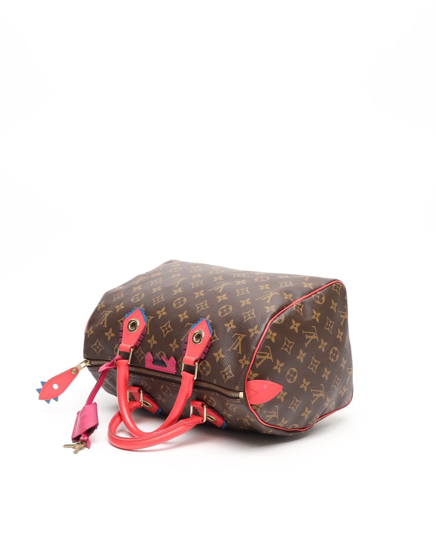 Pre-owned Louis Vuitton Totem Speedy 30 Bag In Brown