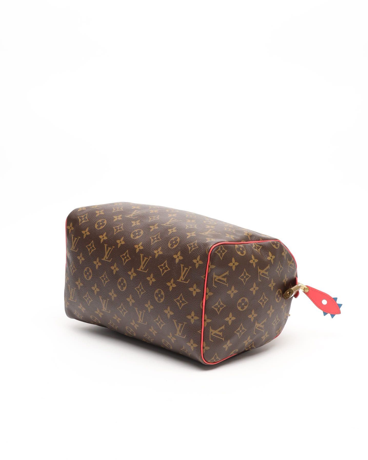Pre-owned Louis Vuitton Totem Speedy 30 Bag In Brown