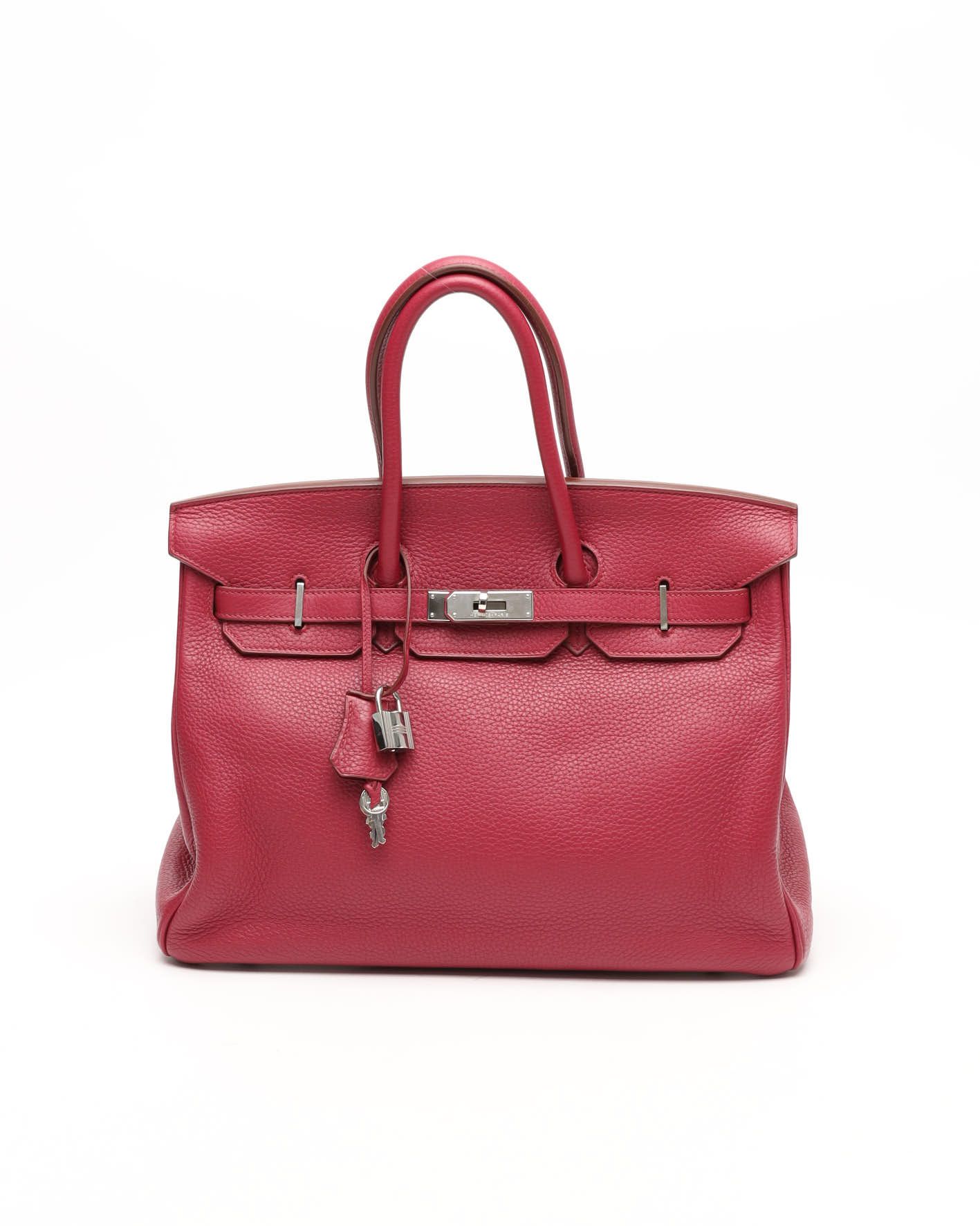 Hermès Birkin 35 Rubis Clemence Bag
