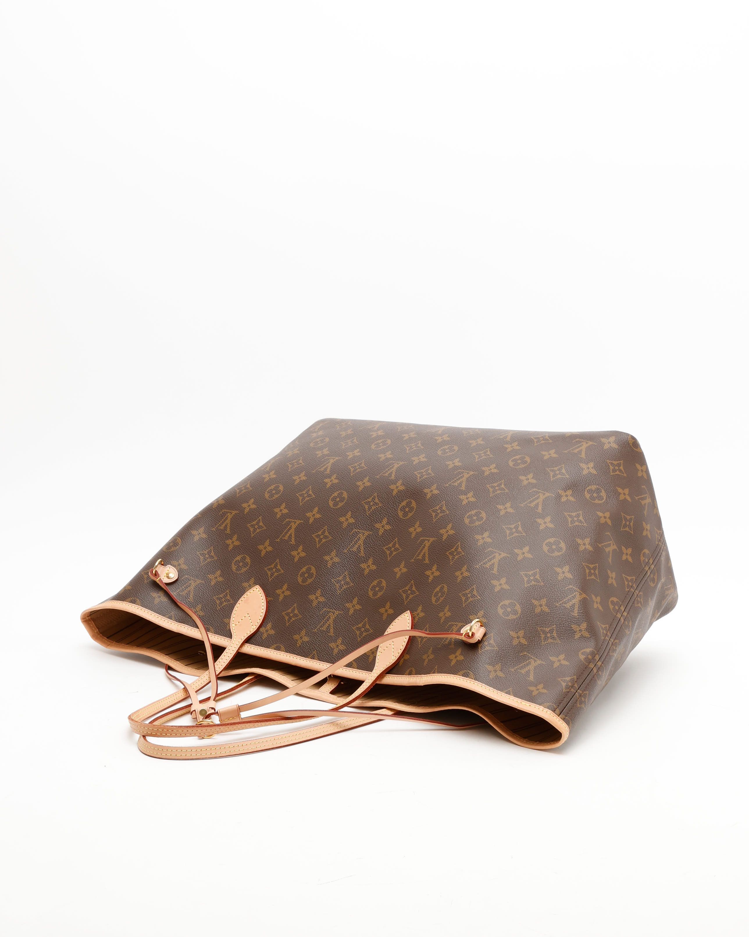 Pre-owned Louis Vuitton Monogram Neverfull Gm Tote Bag In Brown