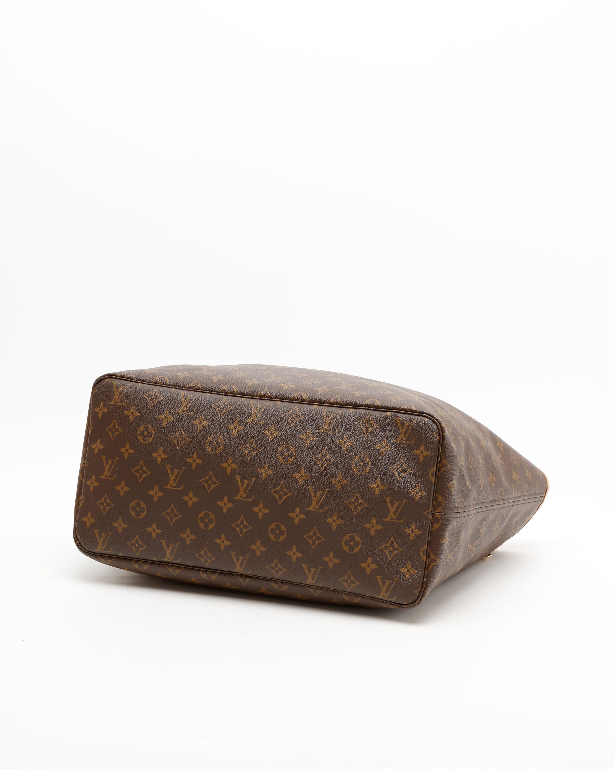 Pre-owned Louis Vuitton Monogram Neverfull Gm Tote Bag In Brown