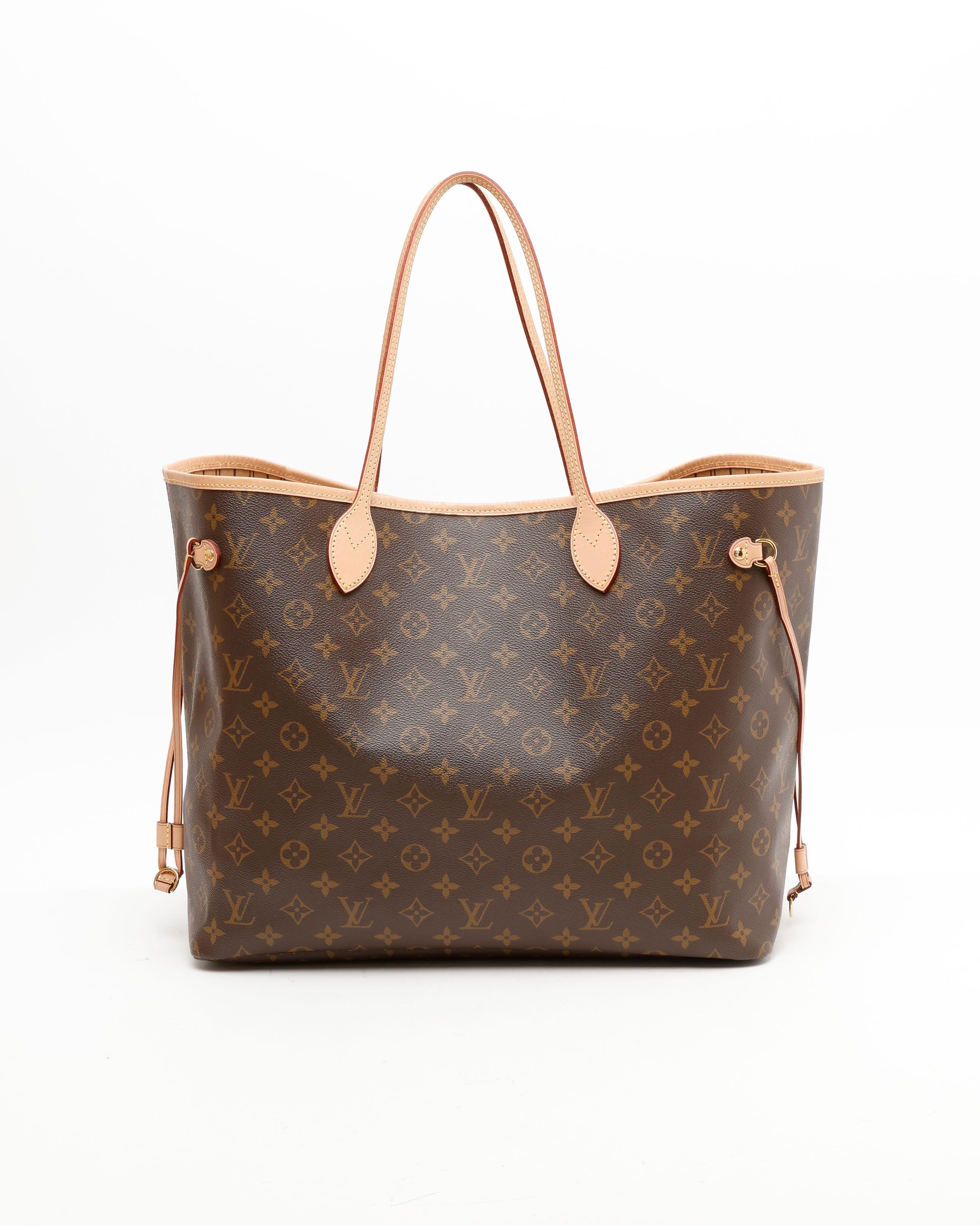 Pre-owned Louis Vuitton Monogram Neverfull Gm Tote Bag In Brown