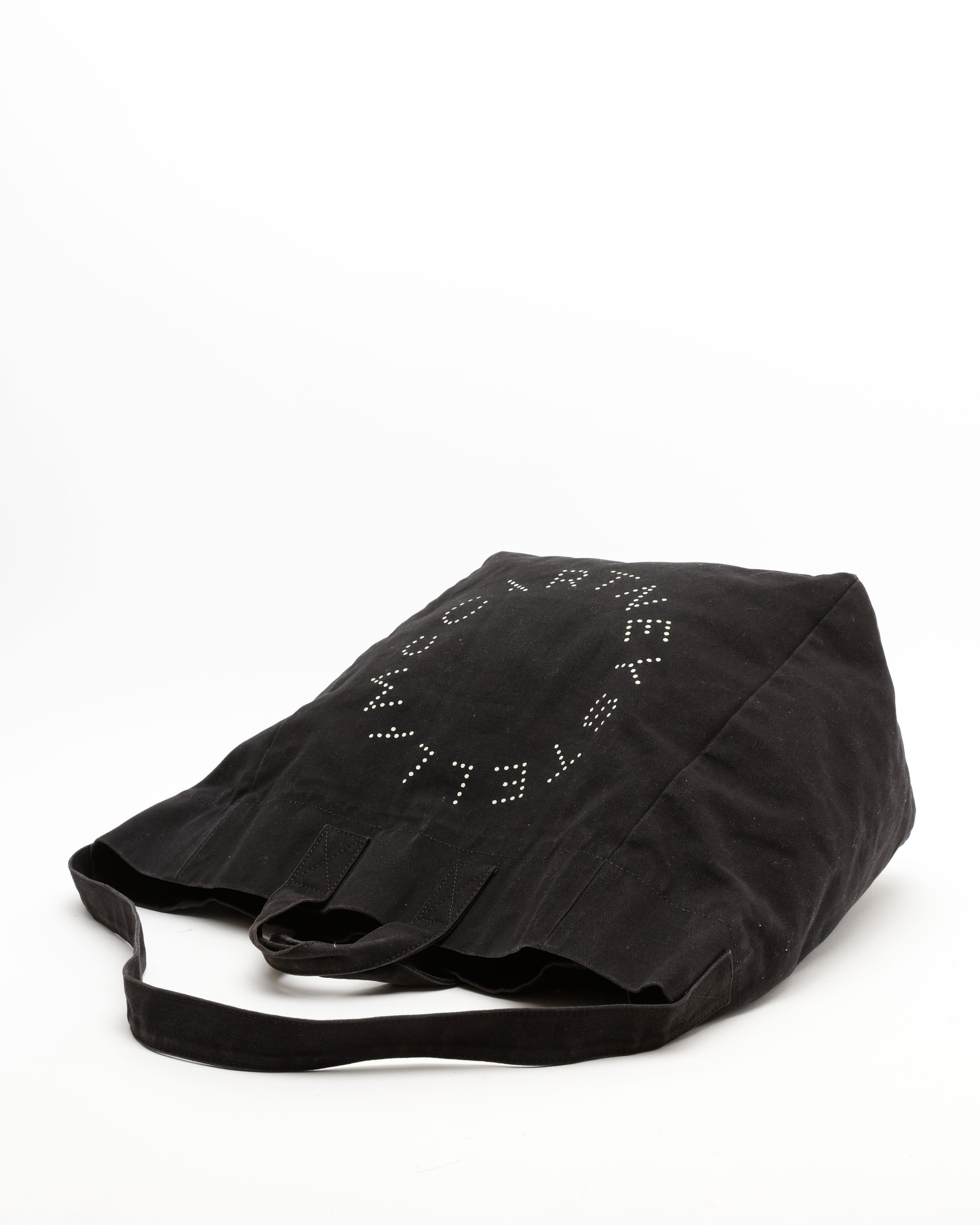 Stella Mccartney Logo Tote Bag In Black