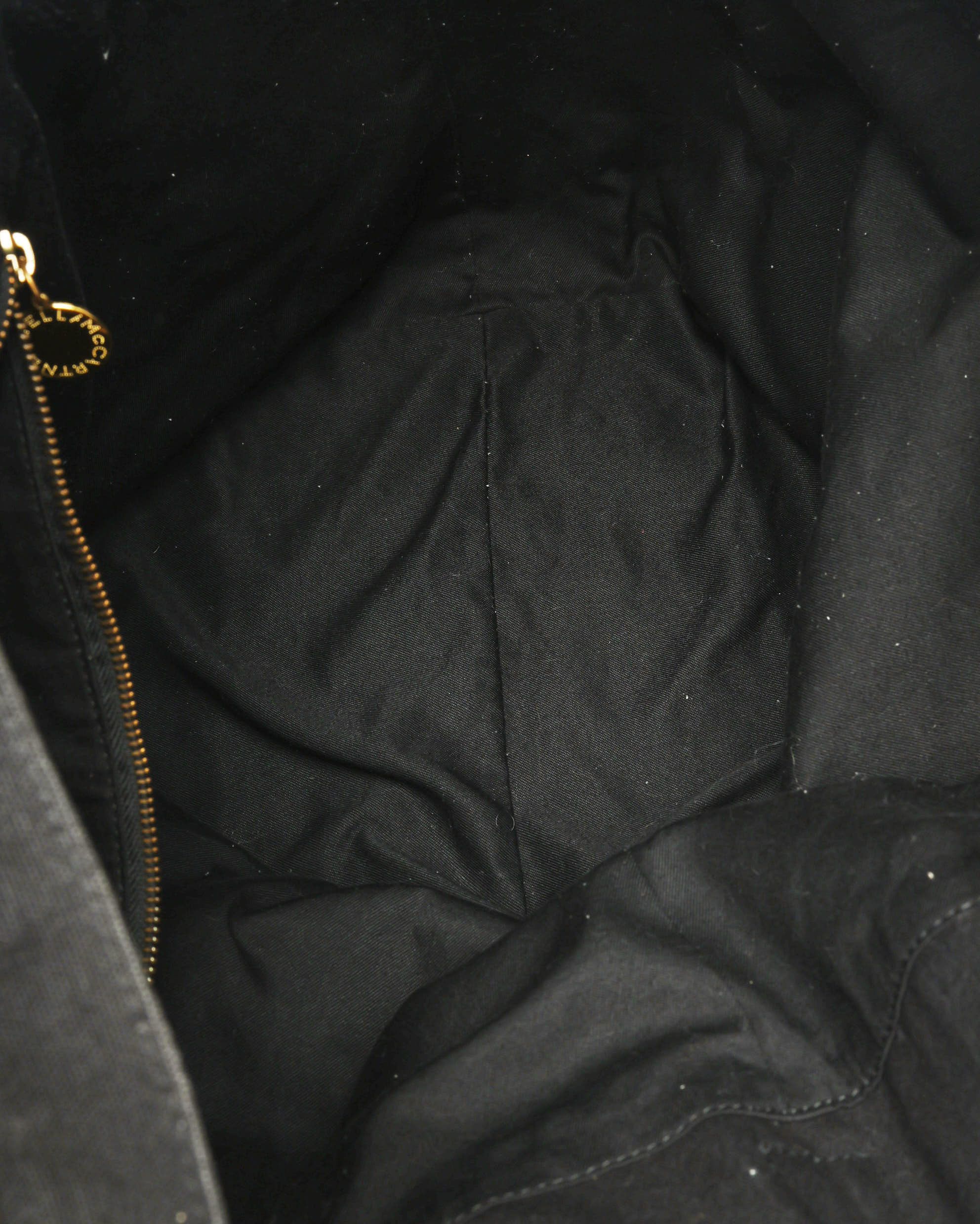 Stella Mccartney Logo Tote Bag In Black