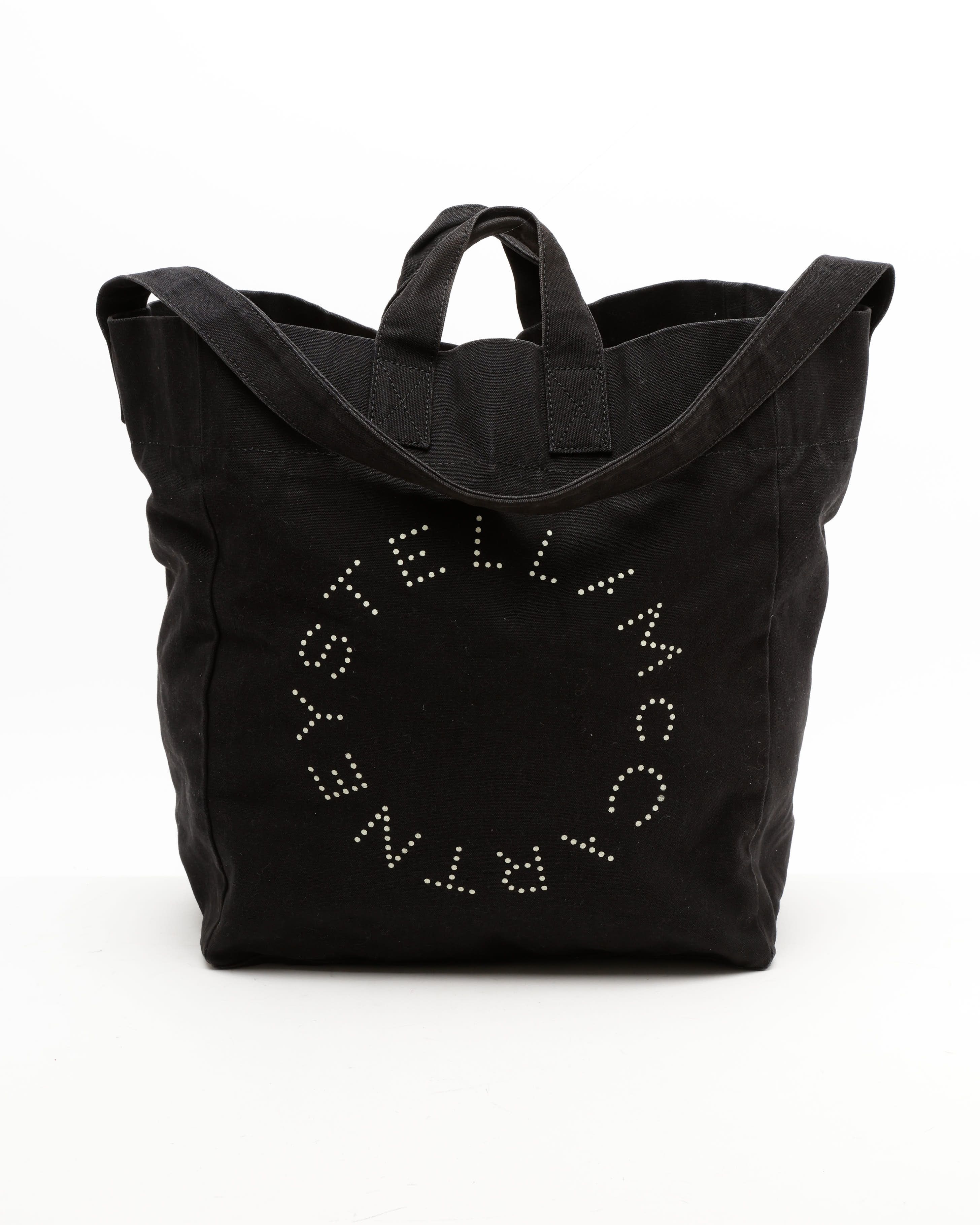 Stella Mccartney Logo Tote Bag In Black