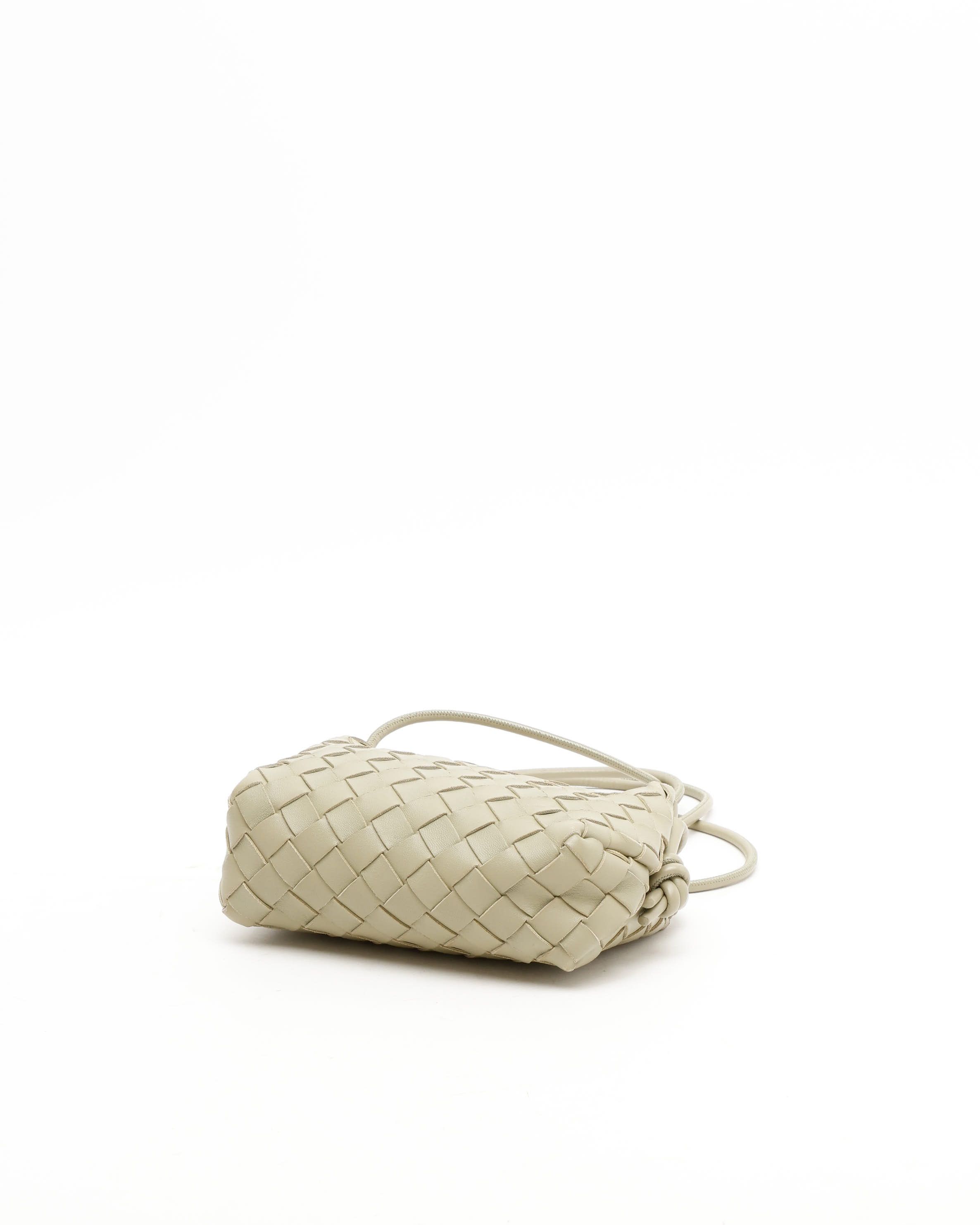 Bottega Veneta Intrecciato Mini Loop Camera Bag In Green