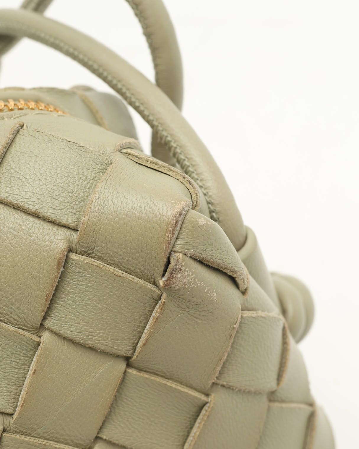 Bottega Veneta Intrecciato Mini Loop Camera Bag In Green