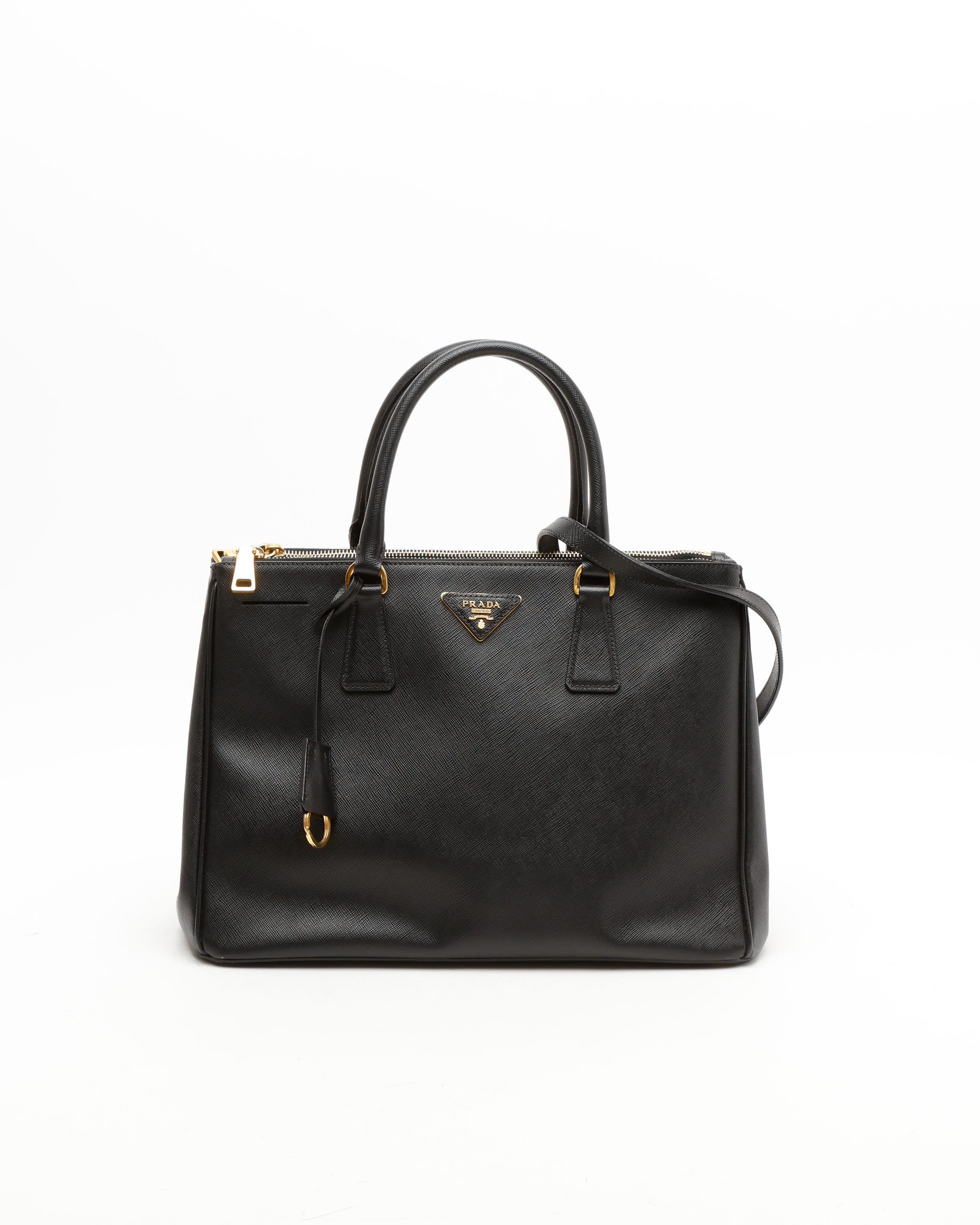 Prada Saffiano Lux Galleria Double Zip Bag