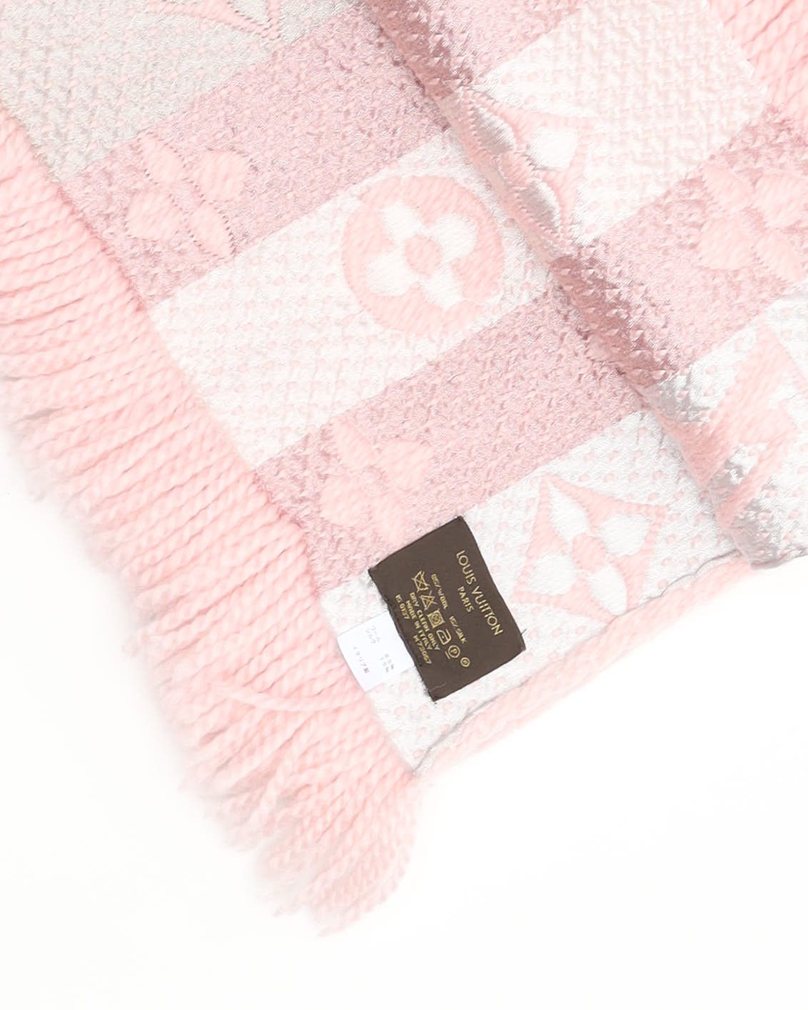 Pre-owned Louis Vuitton Lagomania Pink Scarf