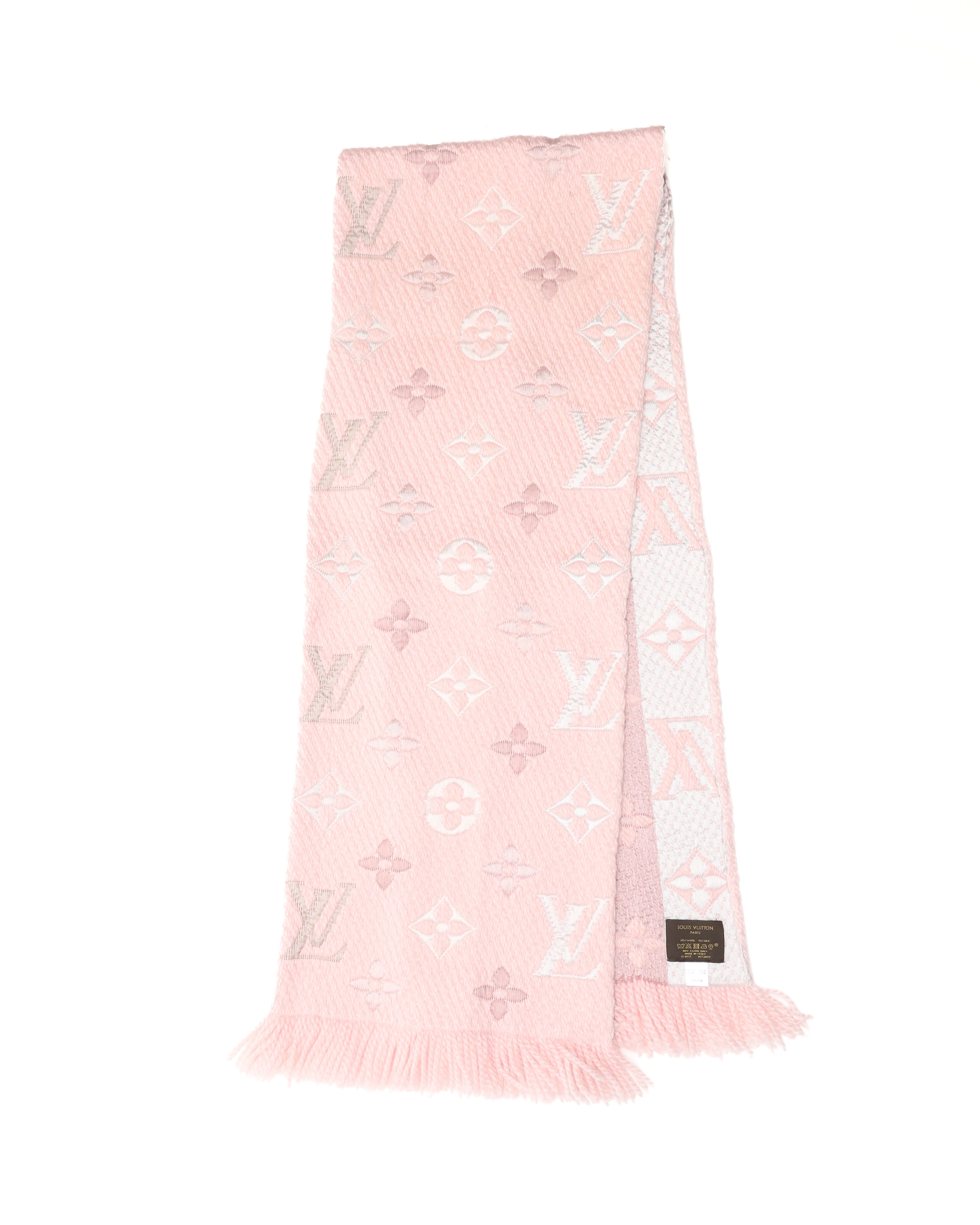 Pre-owned Louis Vuitton Lagomania Pink Scarf