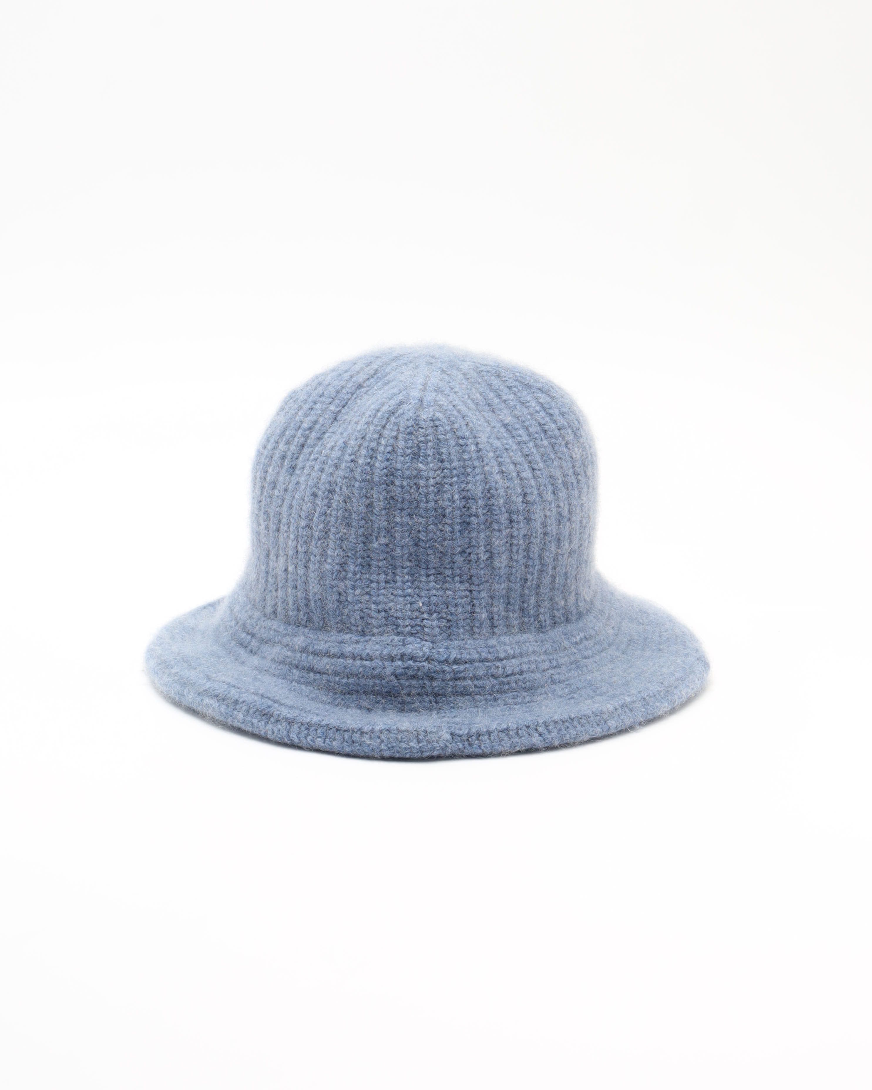 Celine Céline Triomphe Cashmere Bucket Hat In Blue