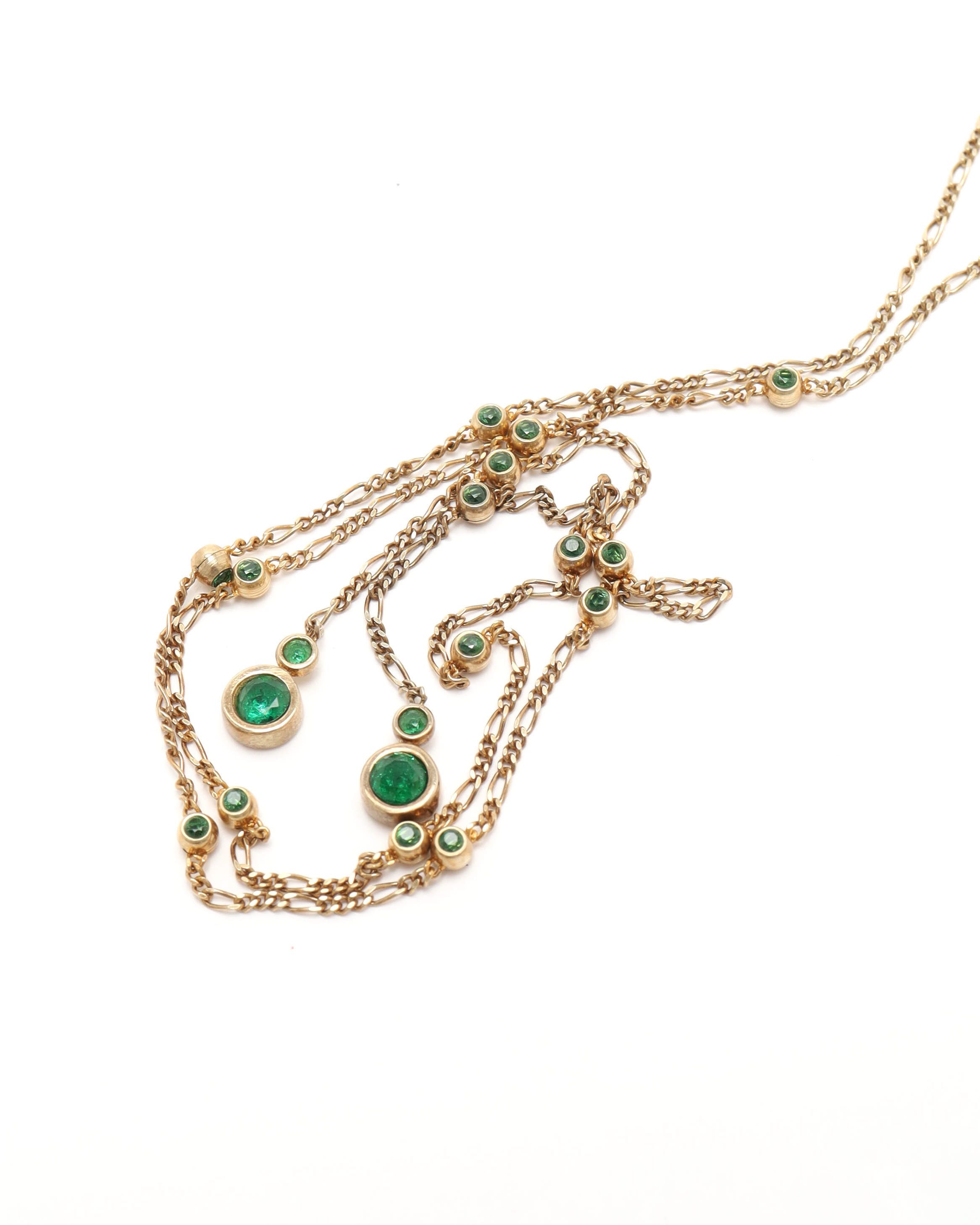 Bottega Veneta Long Necklace In Neutral