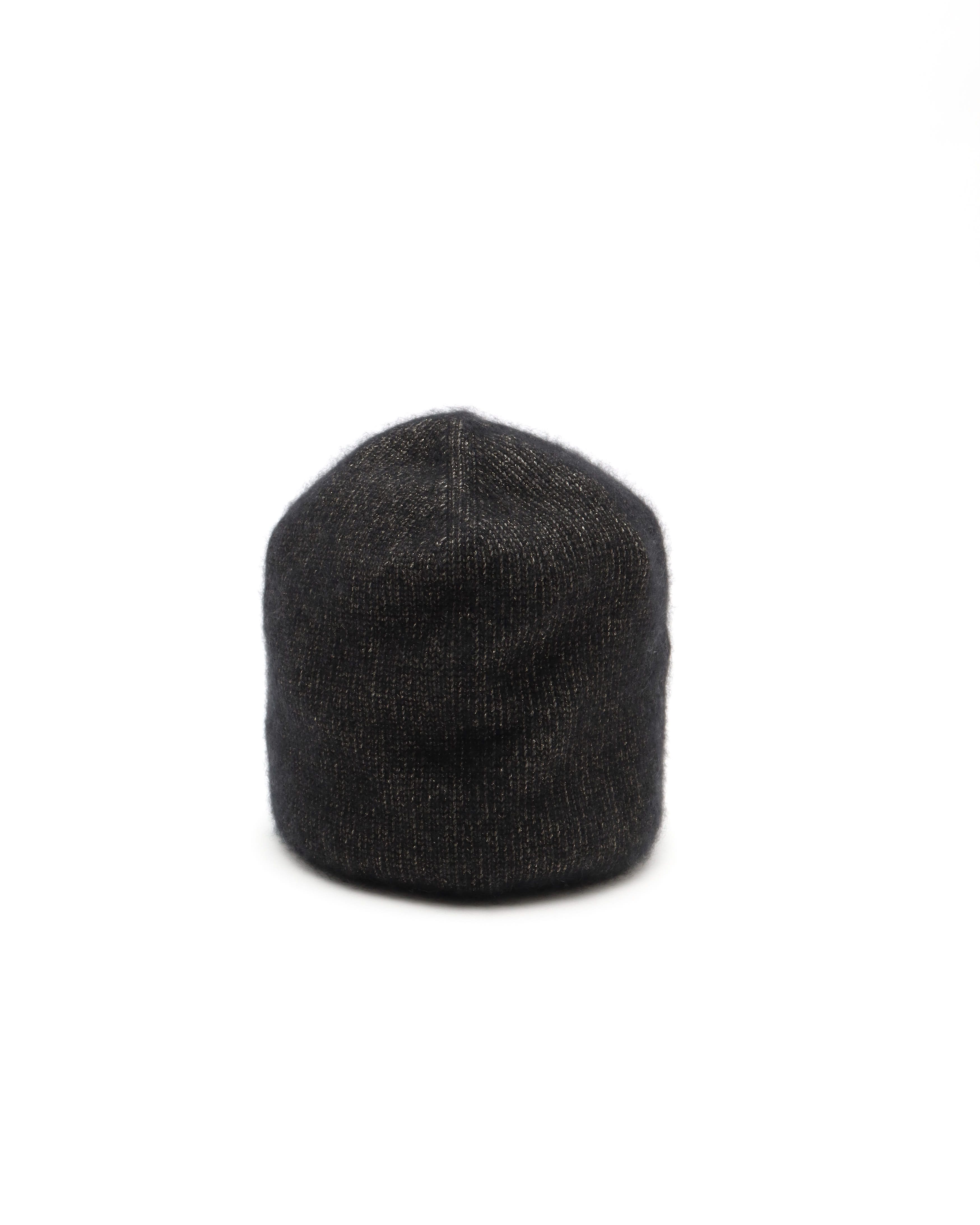 Pre-owned Chanel Cc Cashmere Blend Beanie In Black