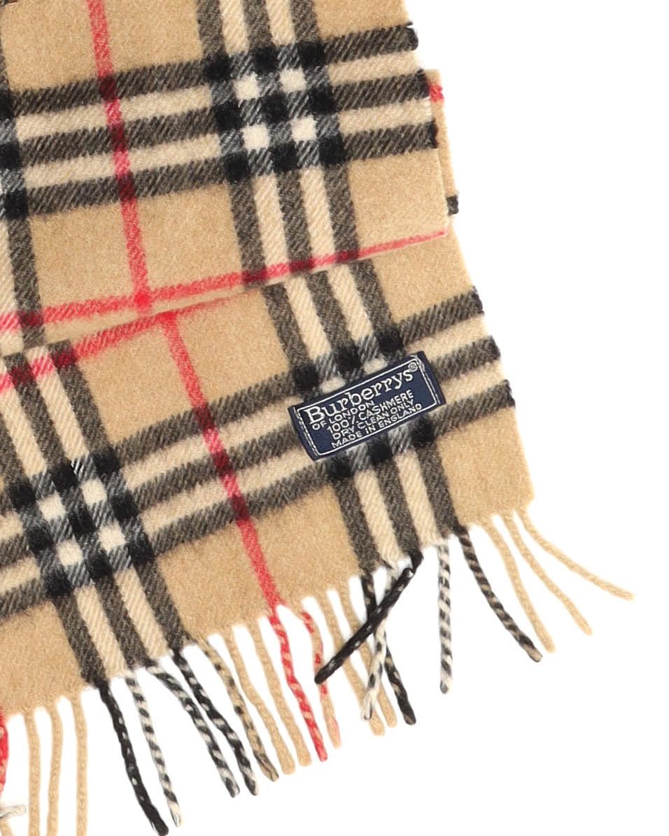Burberry Nova Check Cashmere Scarf In Brown