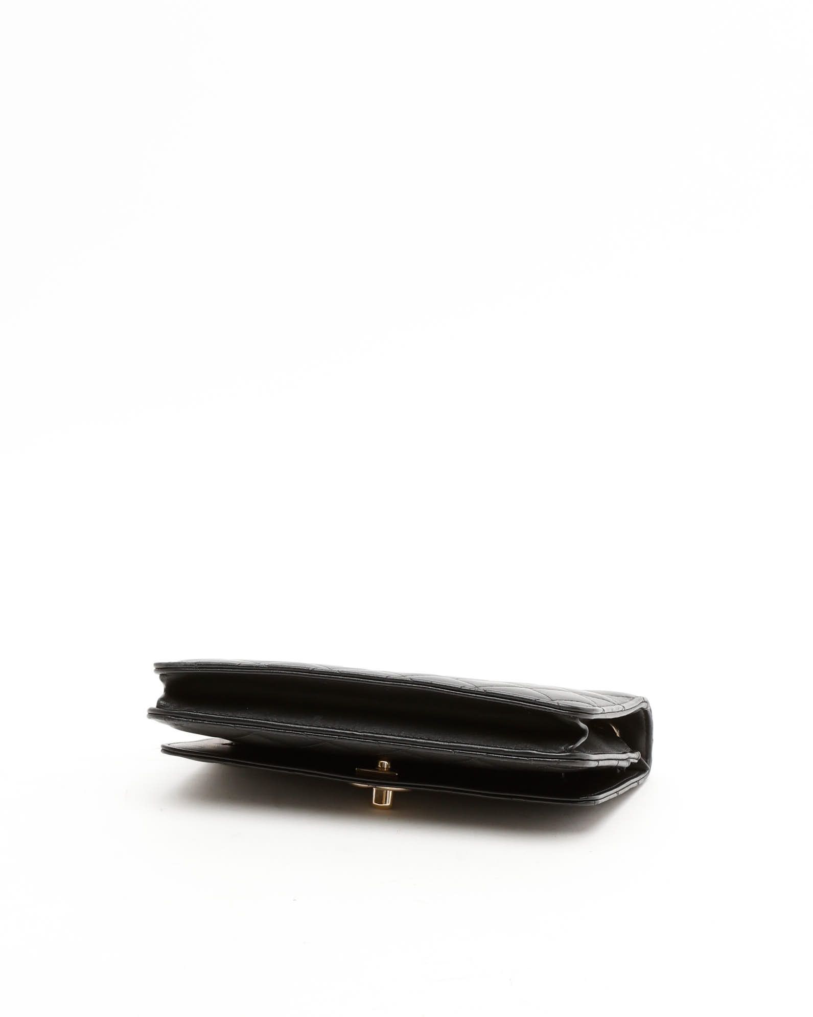 Pre-owned Chanel Trendy Wallet On Chain Bag In Black