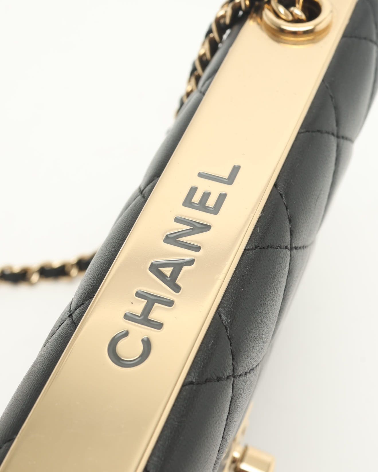 Pre-owned Chanel Trendy Wallet On Chain Bag In Black