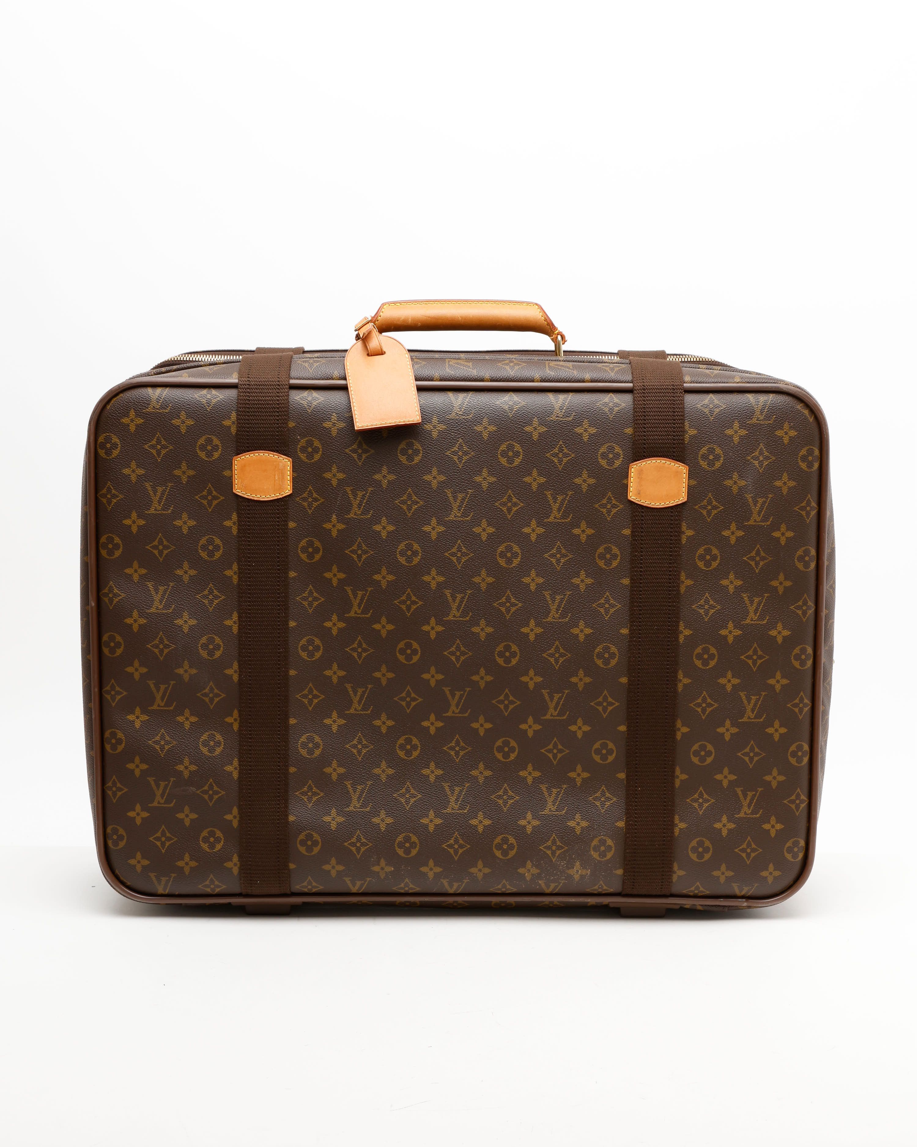 Pre-owned Louis Vuitton Monogram Satellite 60 Bag In Brown