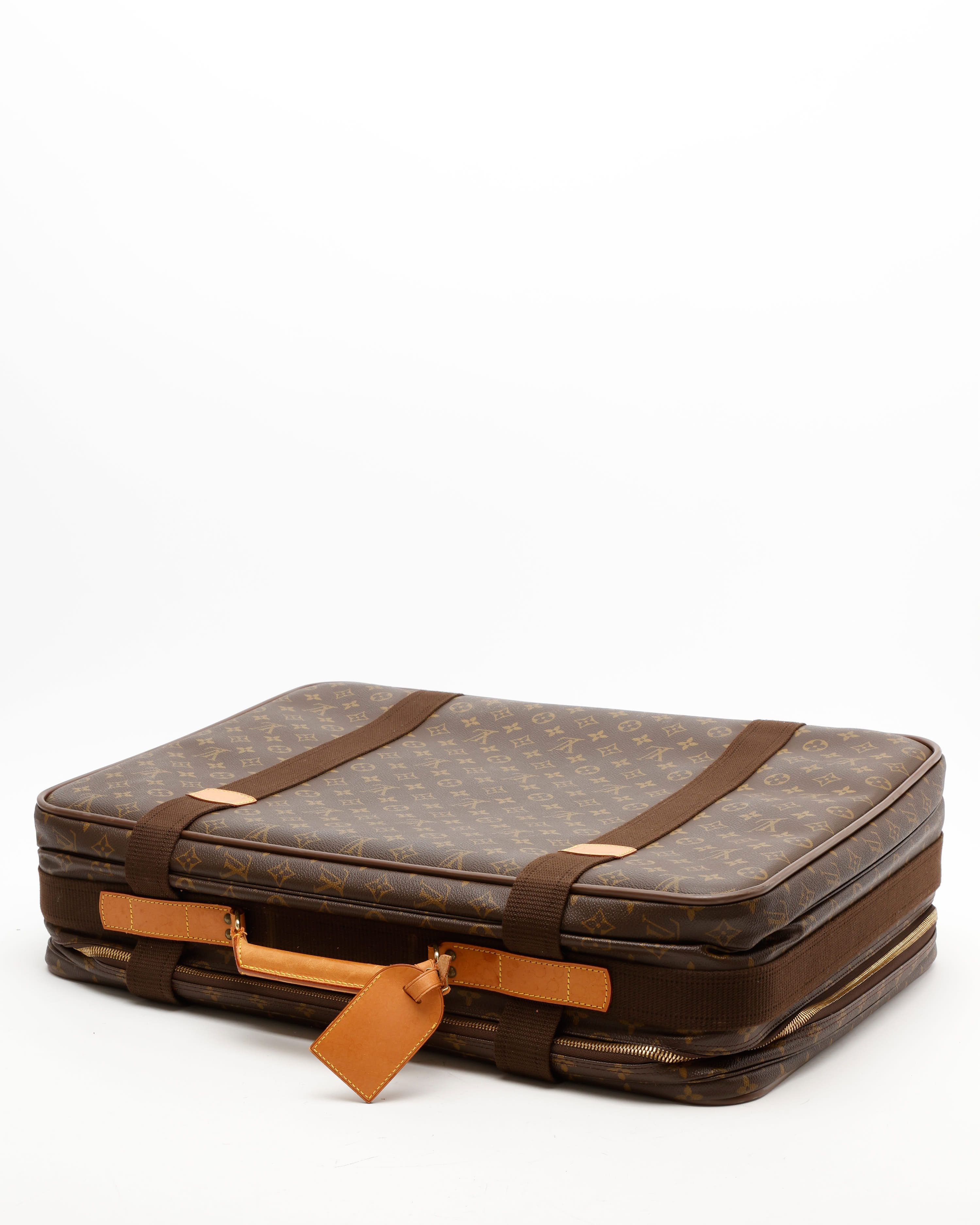 Pre-owned Louis Vuitton Monogram Satellite 60 Bag In Brown