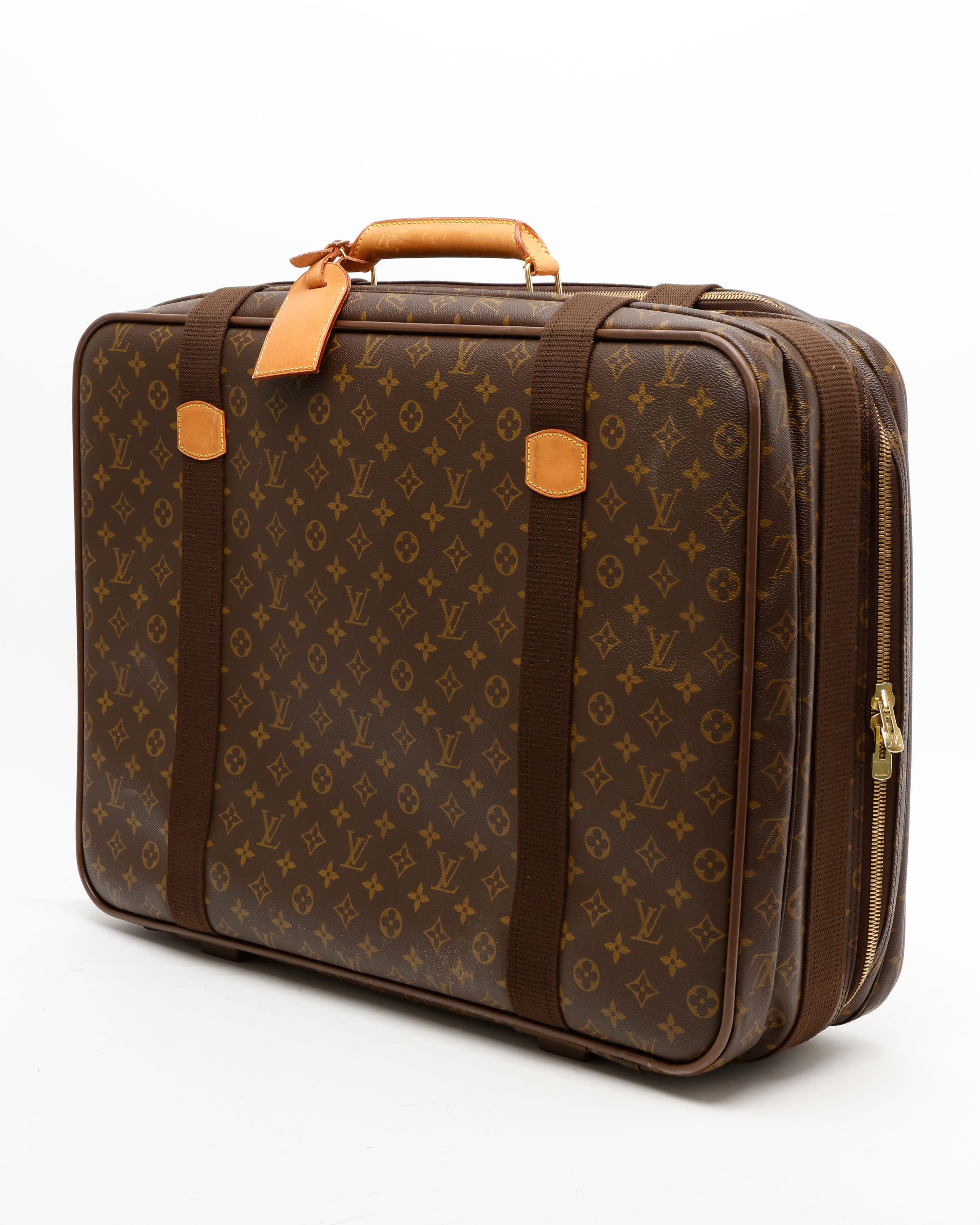 Pre-owned Louis Vuitton Monogram Satellite 60 Bag In Brown