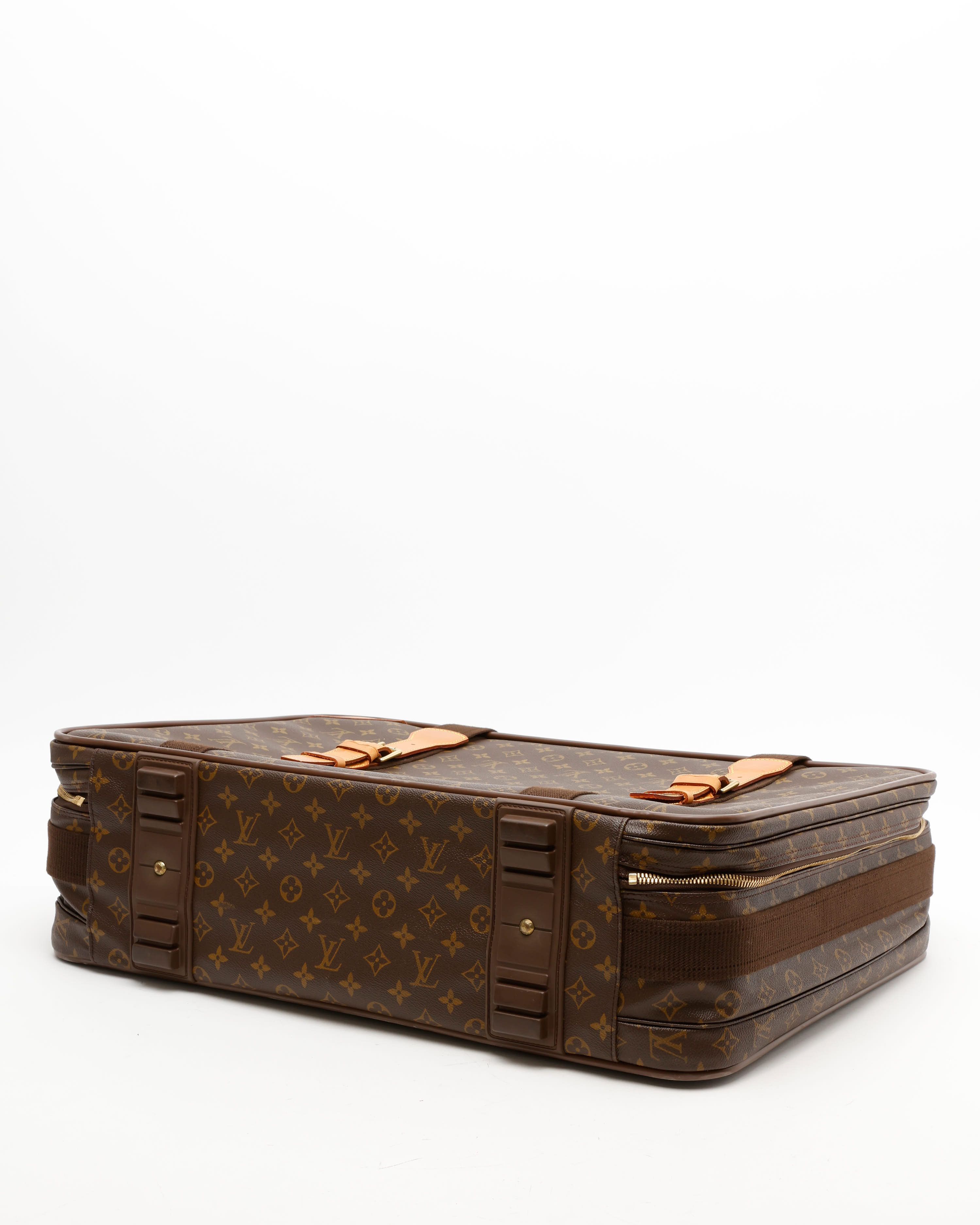 Pre-owned Louis Vuitton Monogram Satellite 60 Bag In Brown