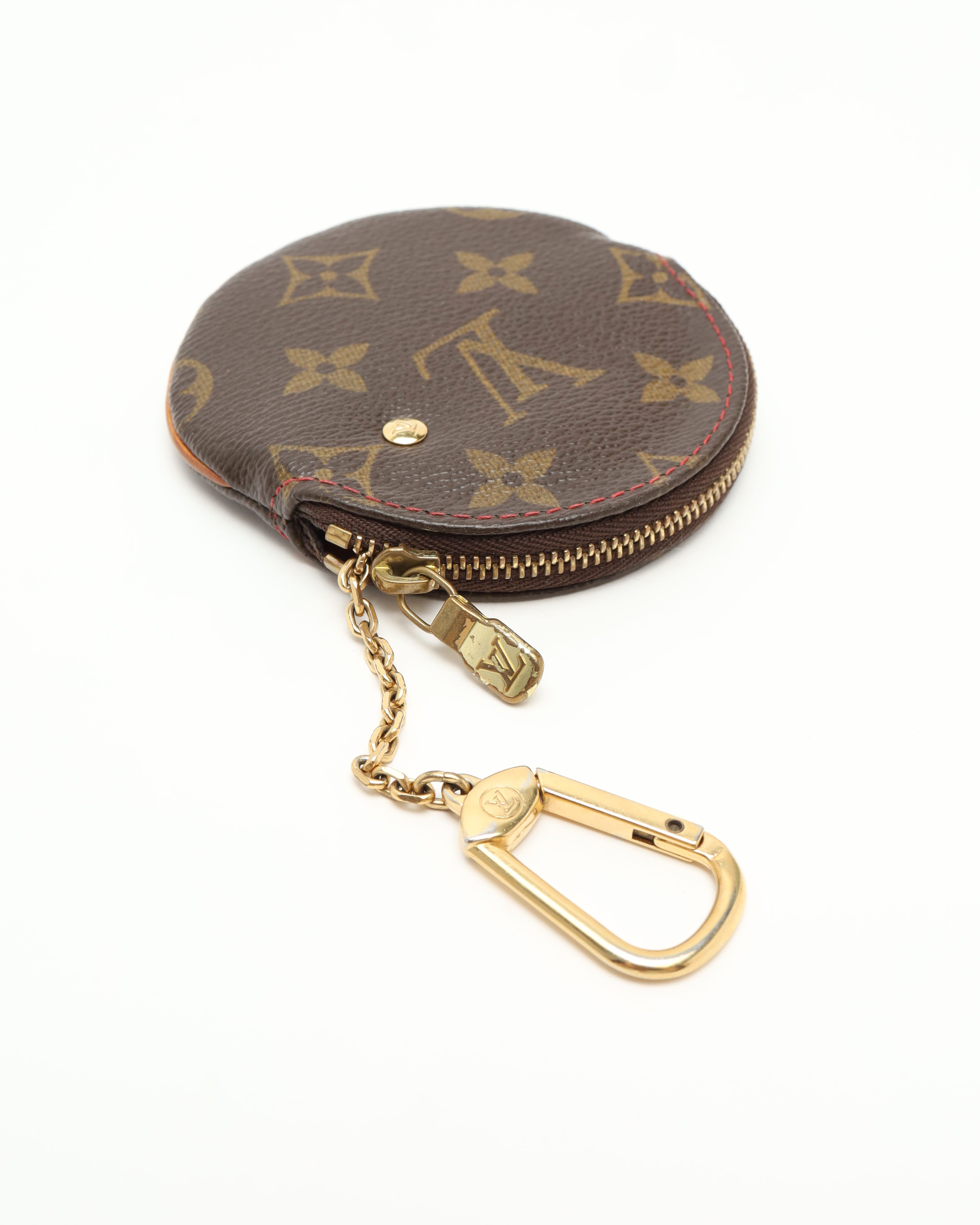 Pre-owned Louis Vuitton Monogram Cherry Coin Purse In Brown
