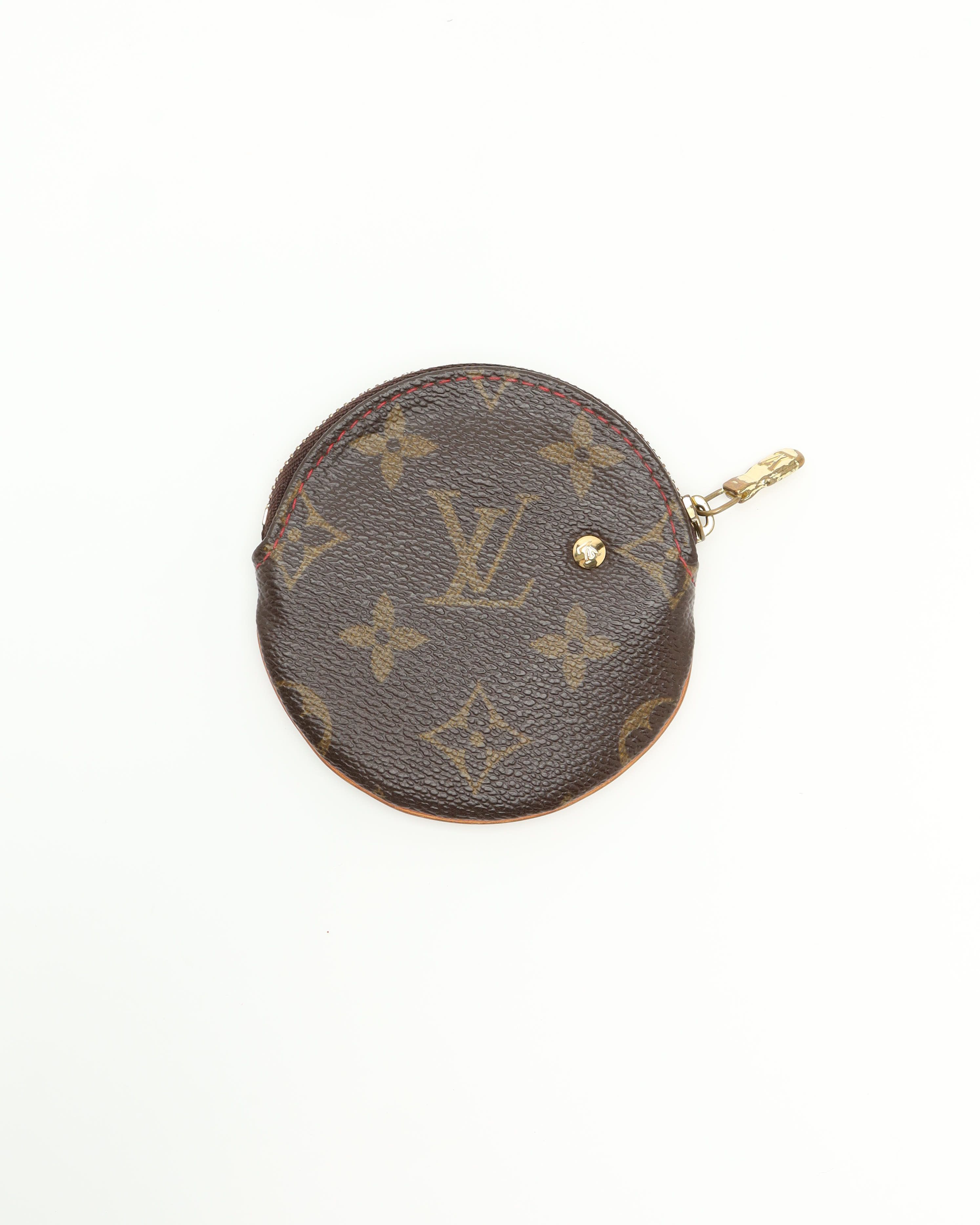 Pre-owned Louis Vuitton Monogram Cherry Coin Purse In Brown