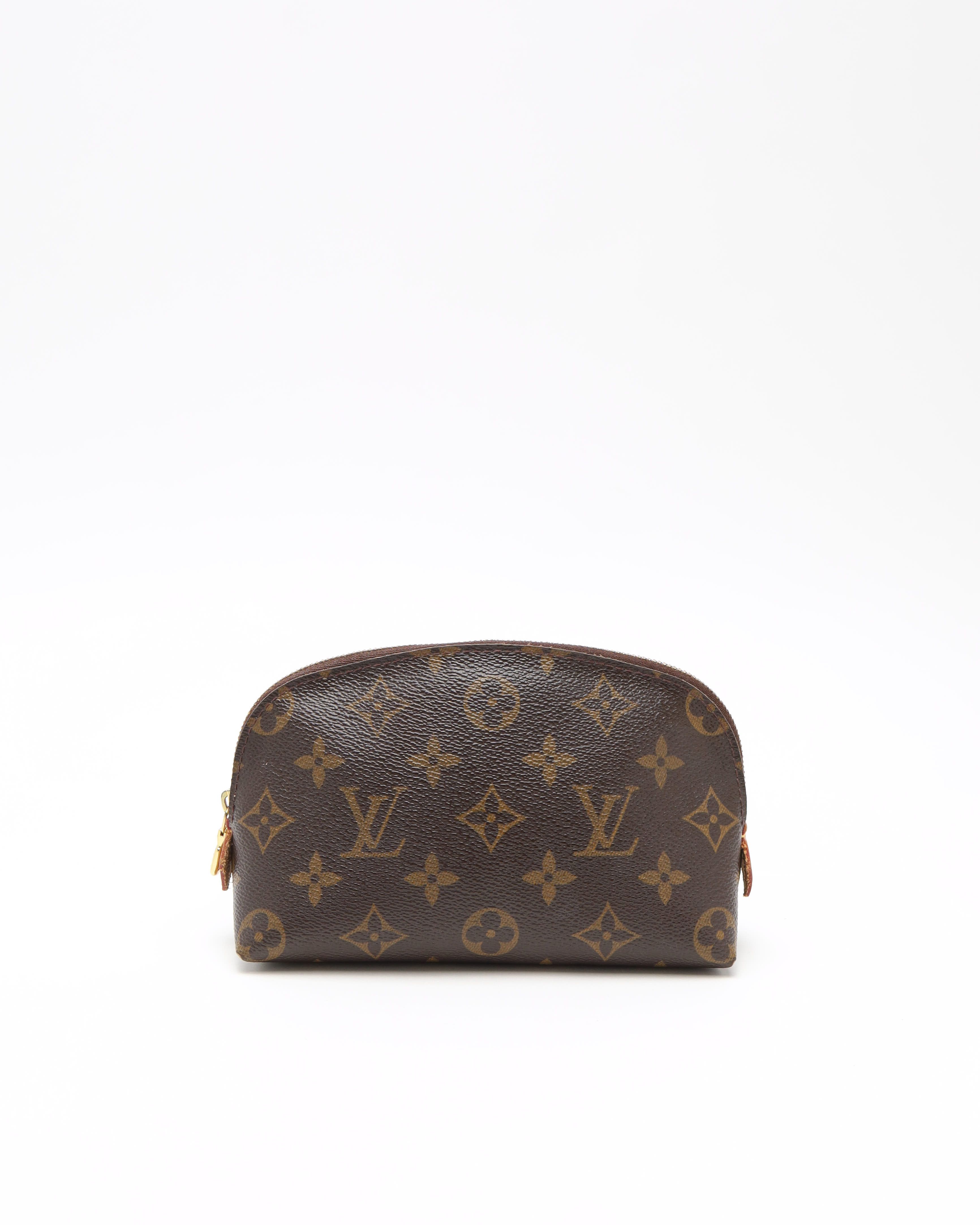 Pre-owned Louis Vuitton Monogram Cosmetic Pouch In Brown