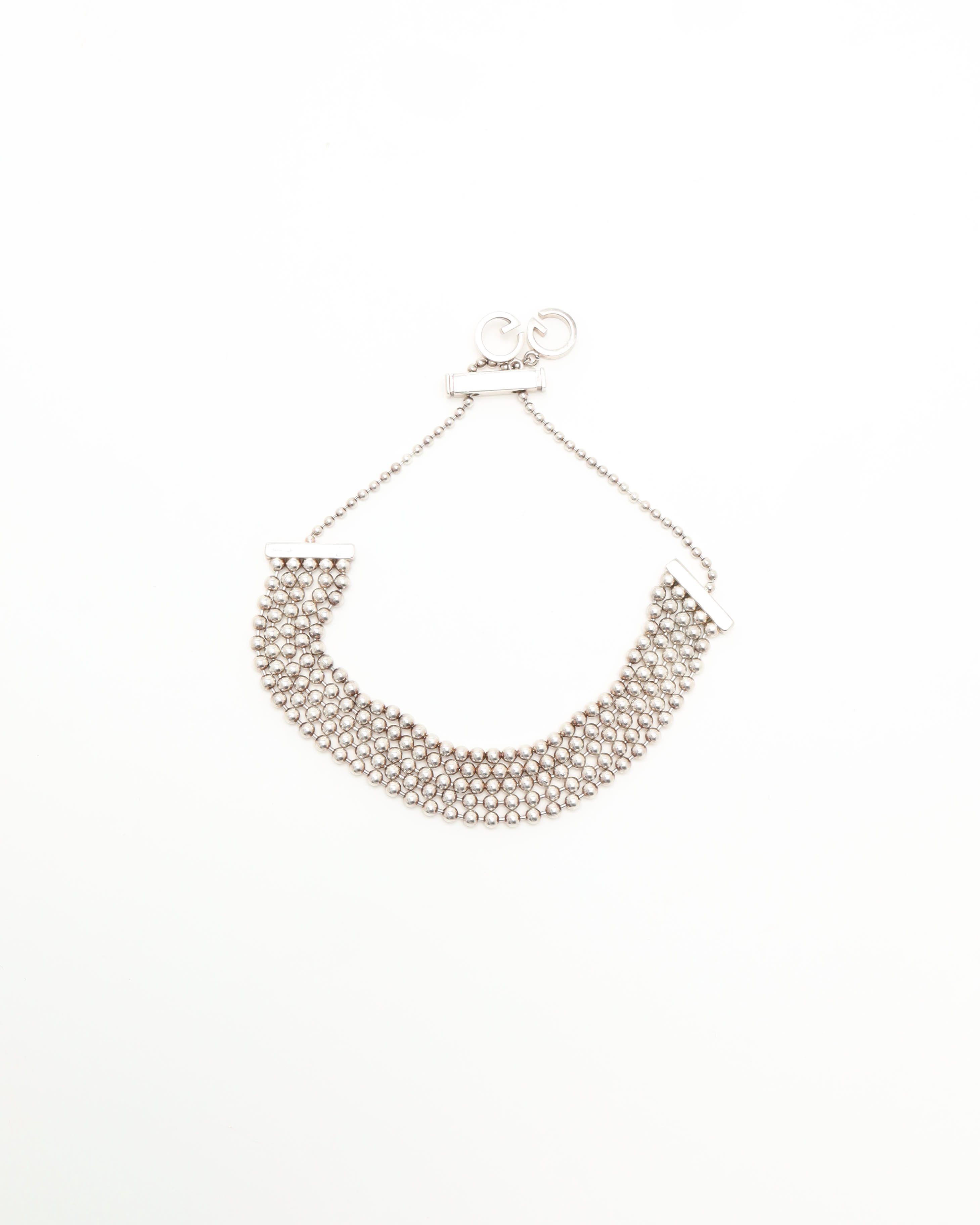Gucci Gg Multistrand Bracelet In Silver