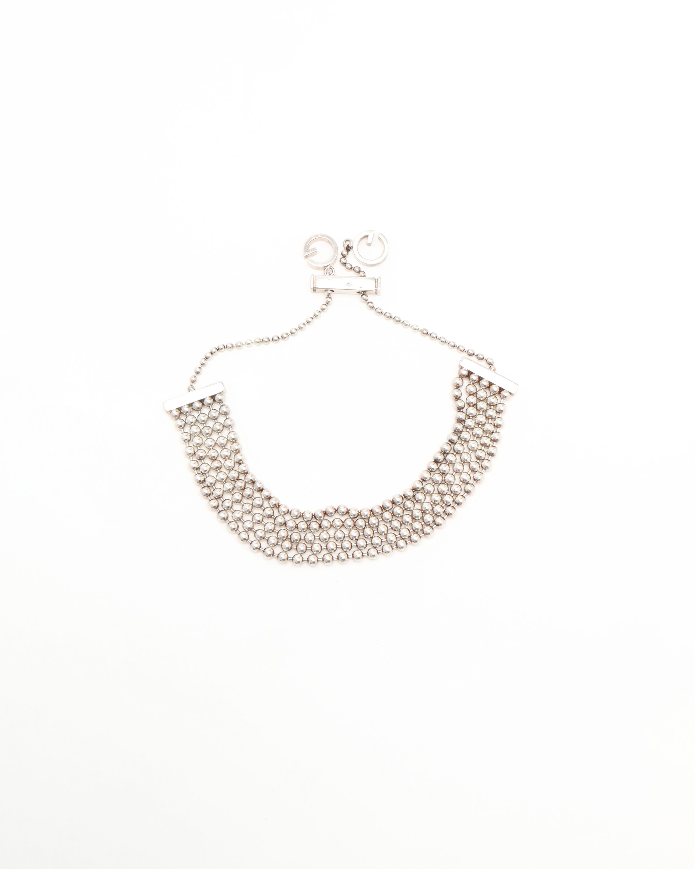Gucci Gg Multistrand Bracelet In Silver
