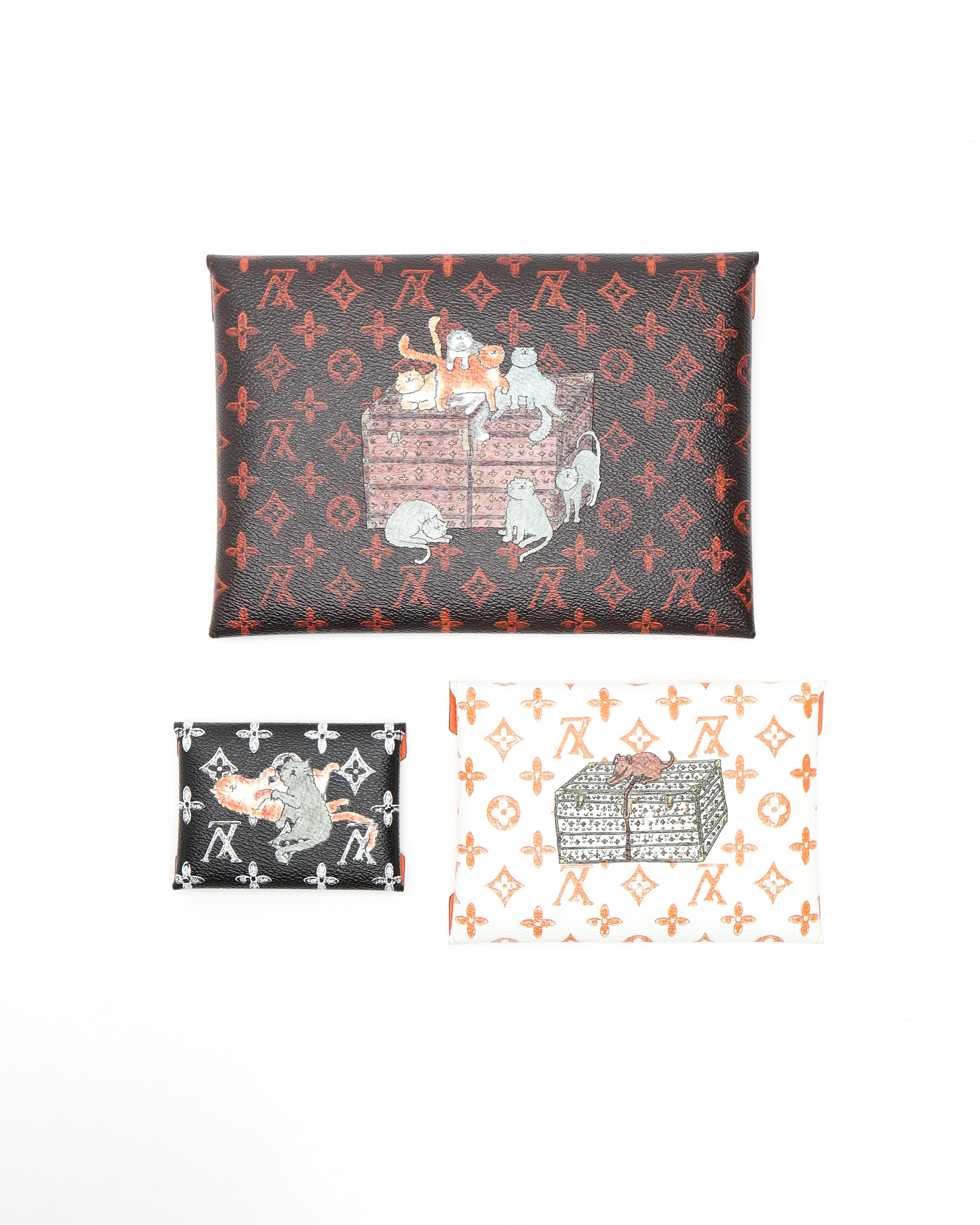 Pre-owned Louis Vuitton Catogram Kirigami Pochette In Multi