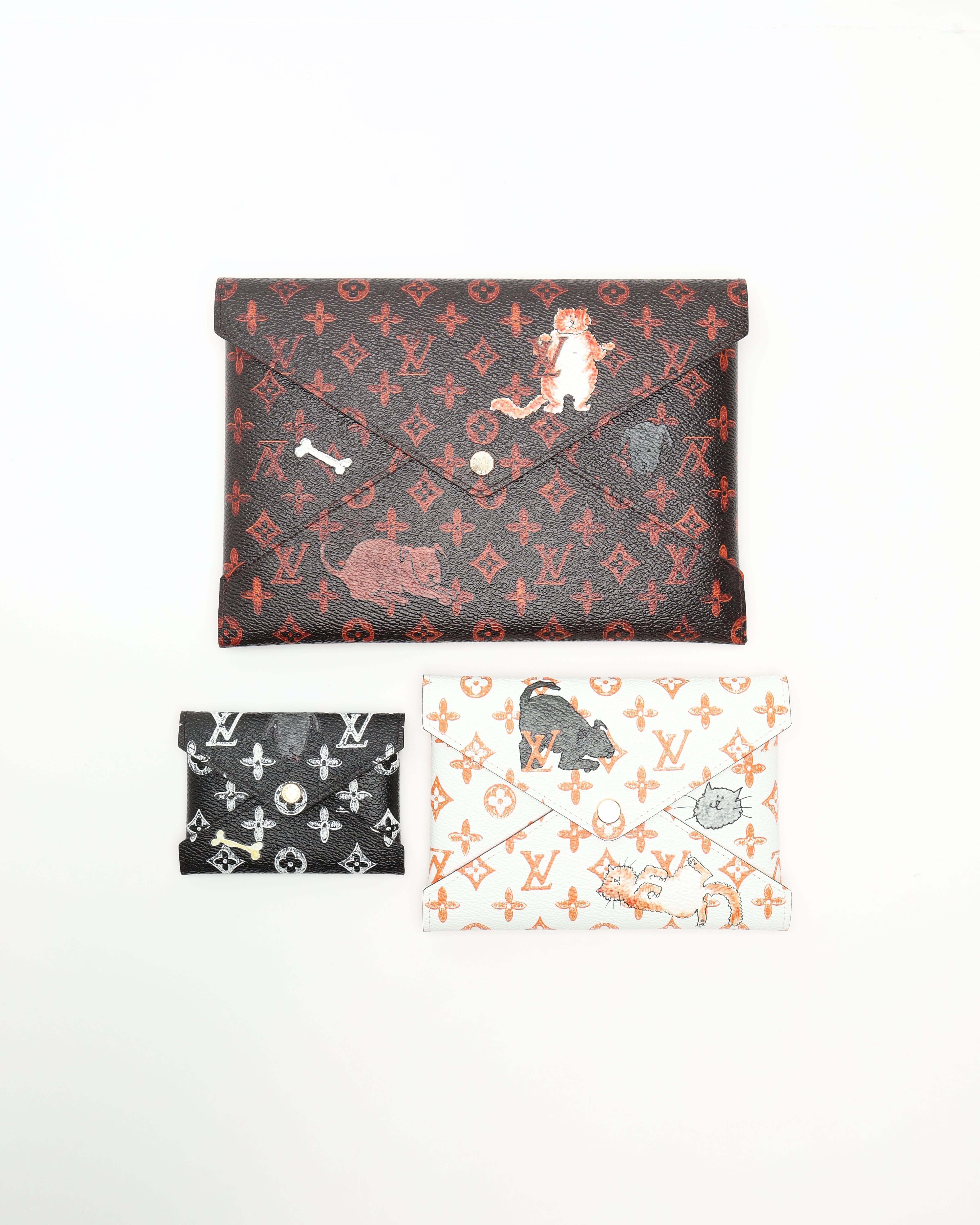 Pre-owned Louis Vuitton Catogram Kirigami Pochette In Multi
