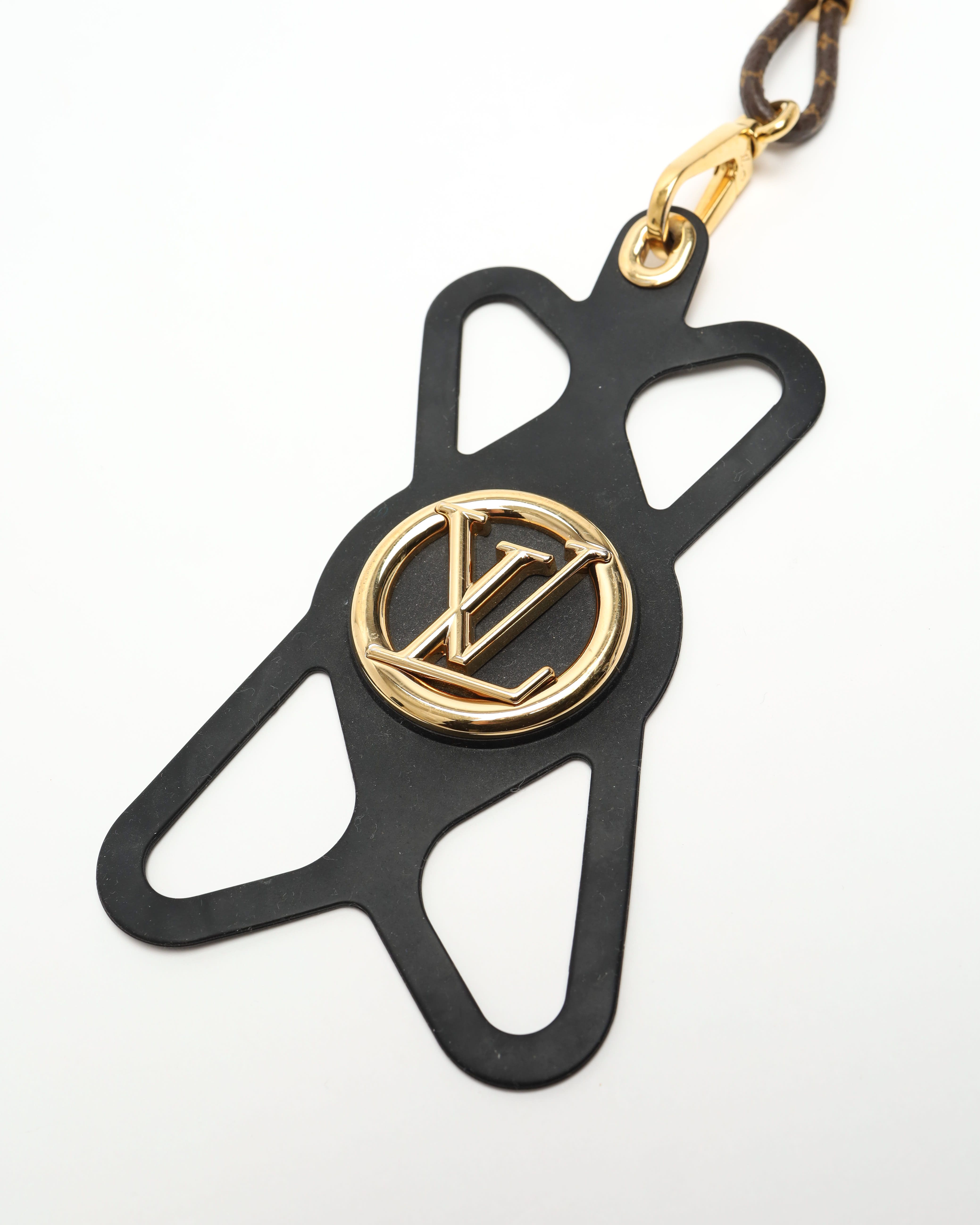 Pre-owned Louis Vuitton Monogram Louise Phone Holder In Multi