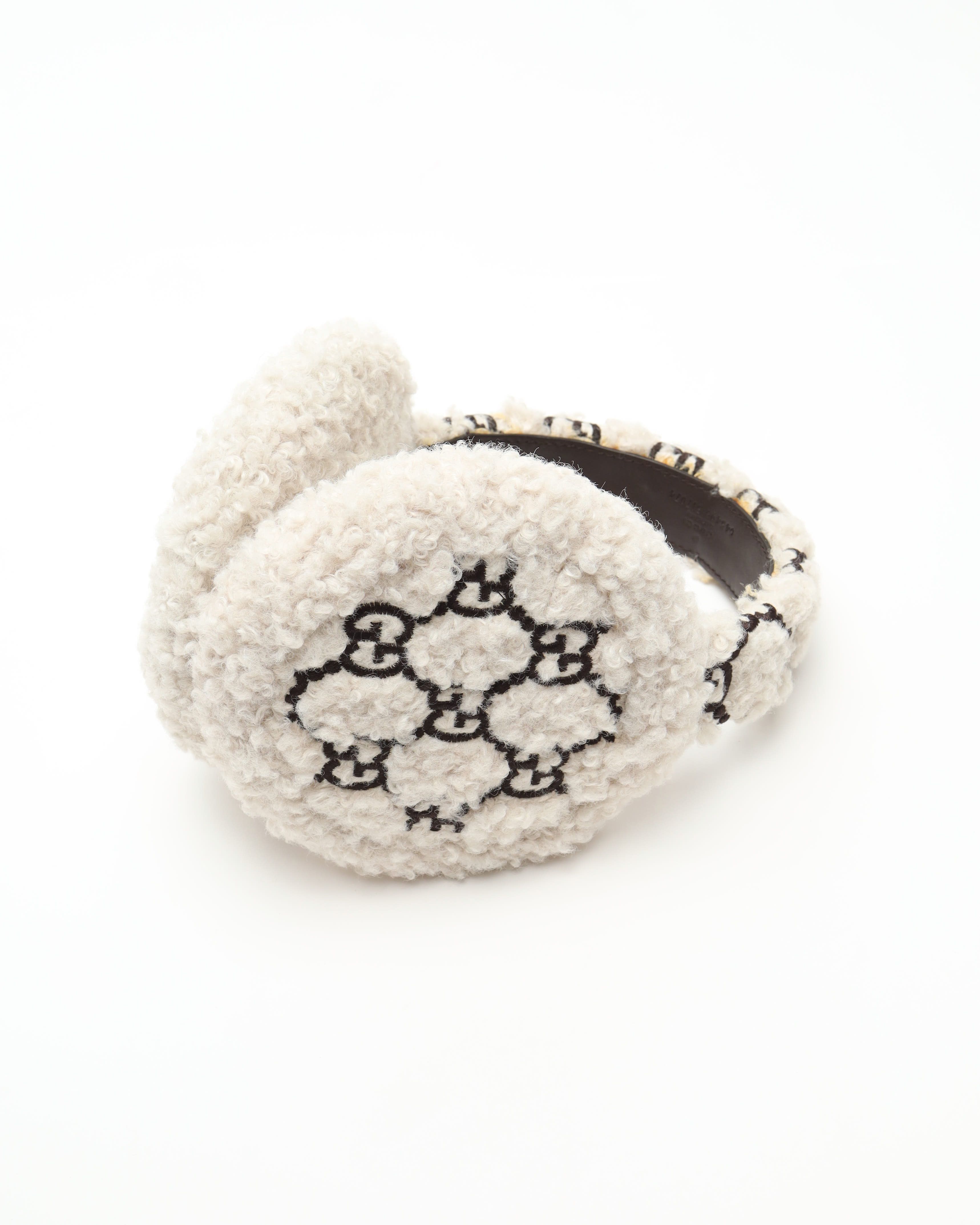 Gucci Gg Fur Earmuffs In Multi