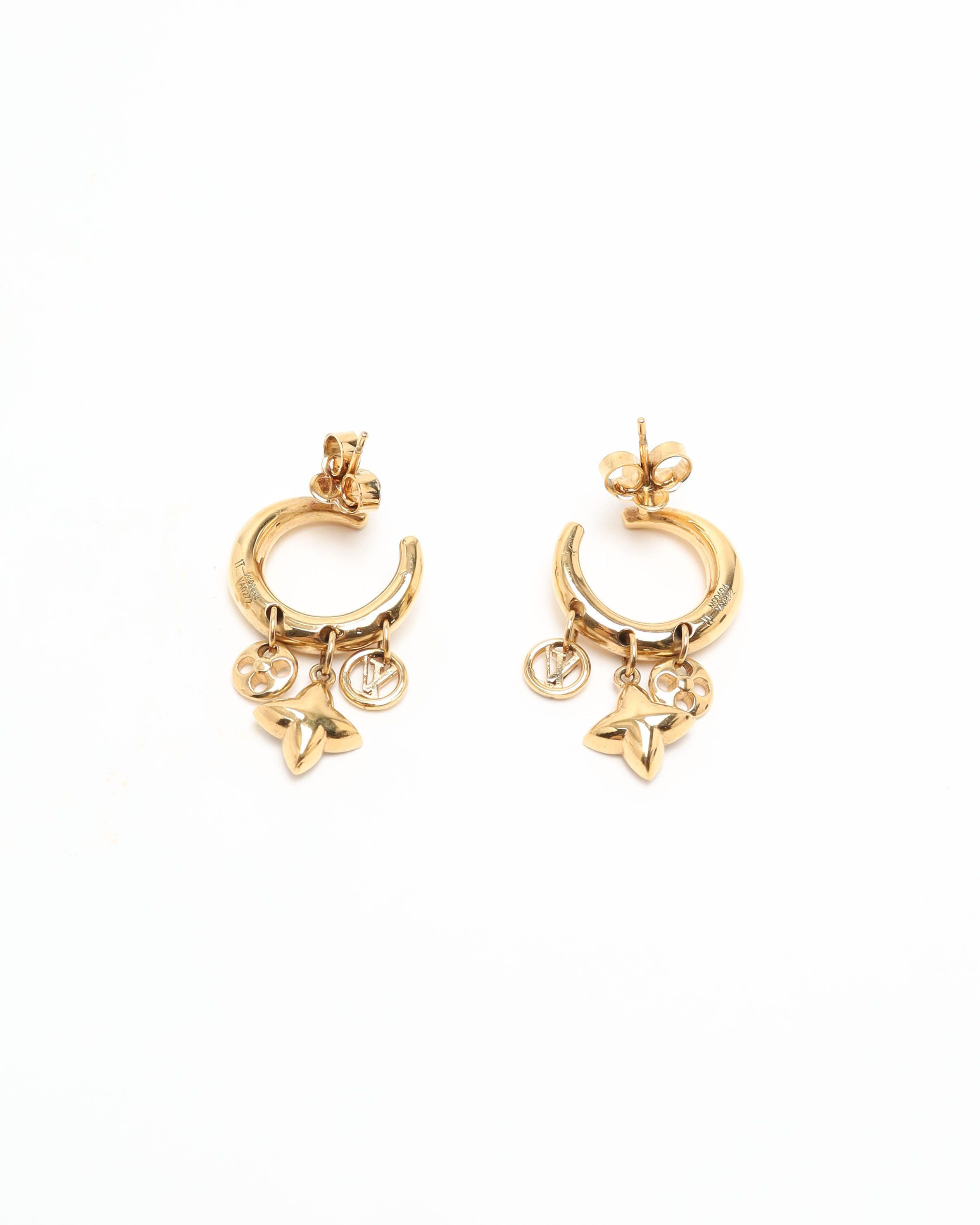 Pre-owned Louis Vuitton Boucles D'oreilles My Blooming In Gold