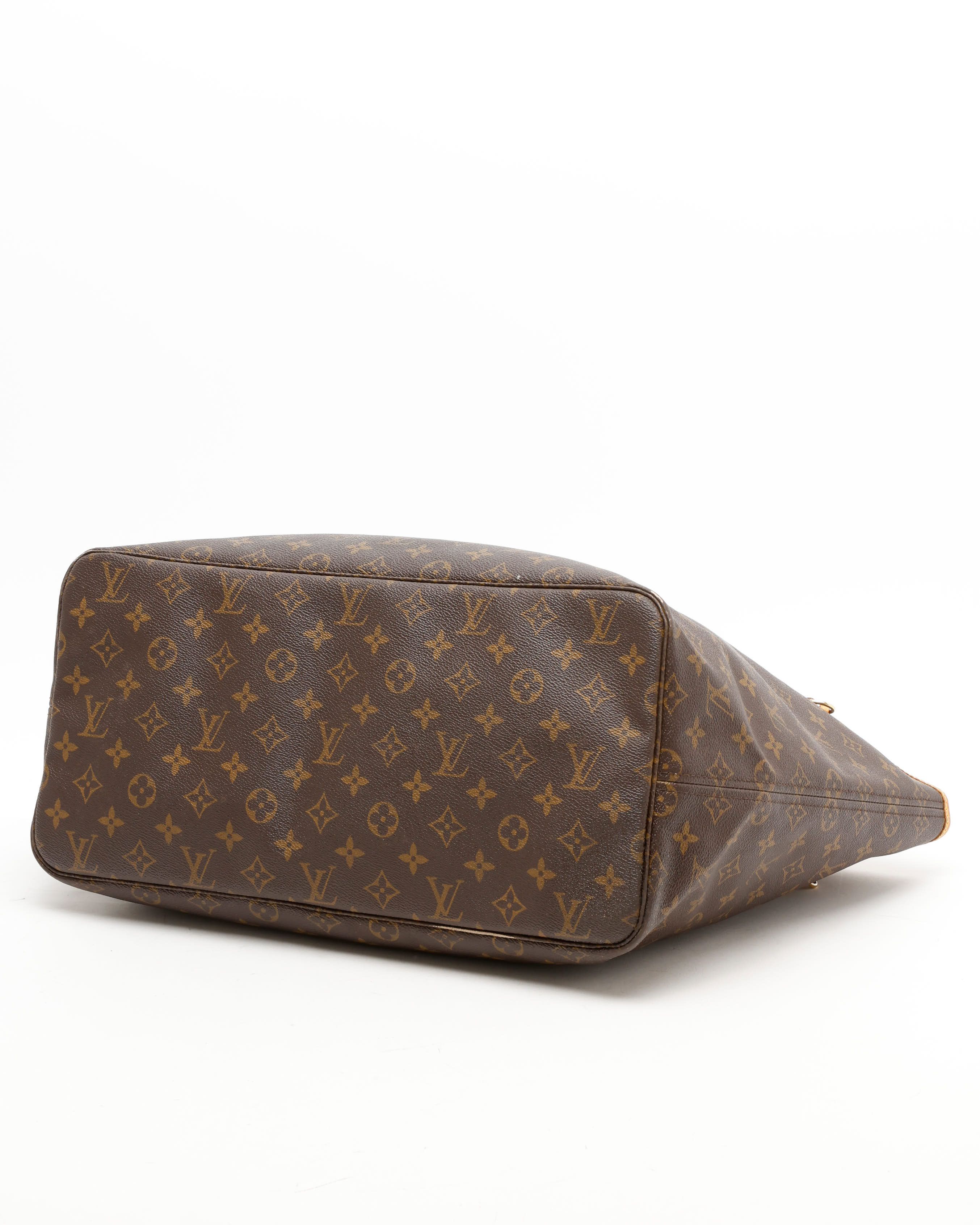 Pre-owned Louis Vuitton Monogram Neverfull Gm Bag In Brown