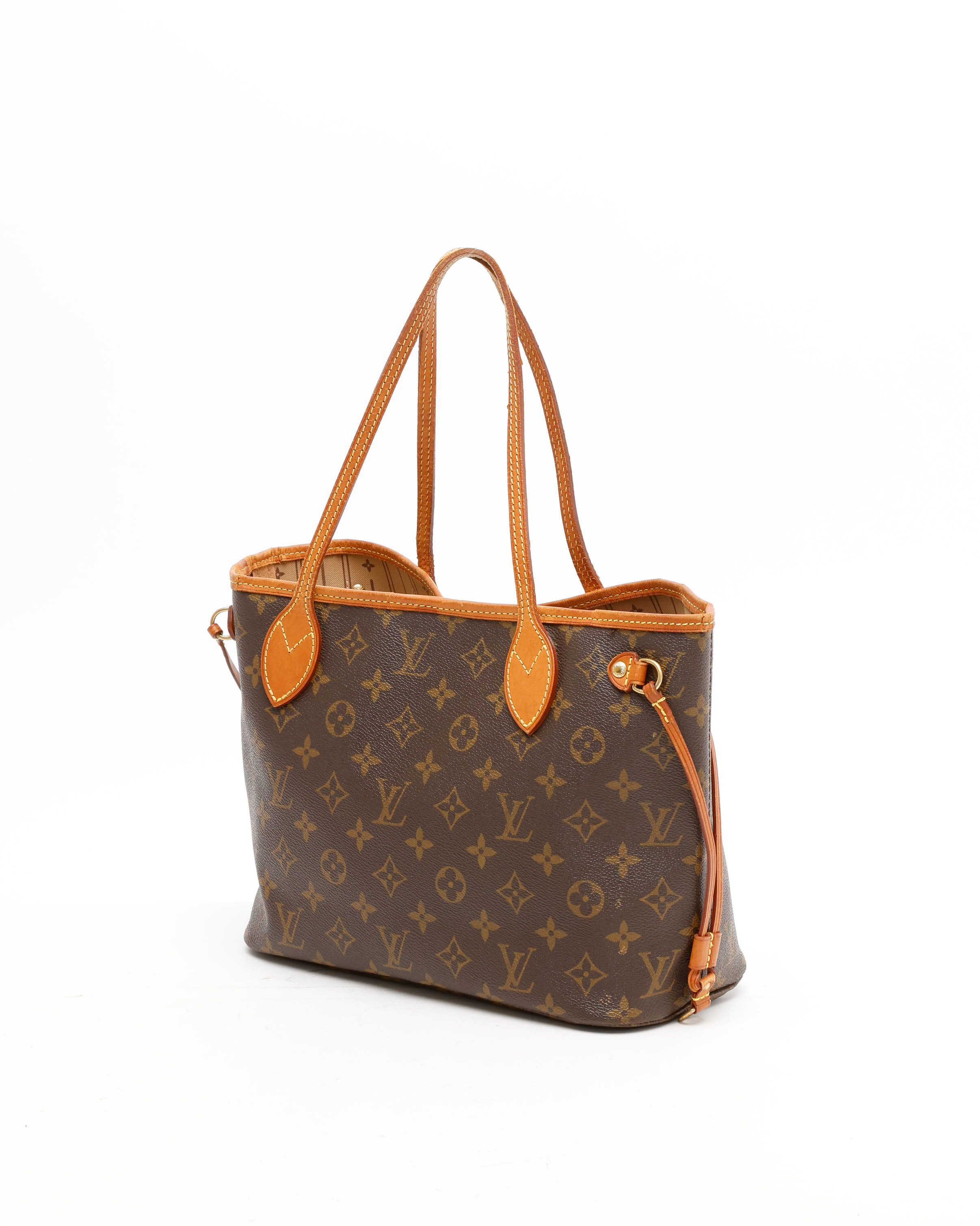 Pre-owned Louis Vuitton Monogram Neverfull Pm Bag In Brown