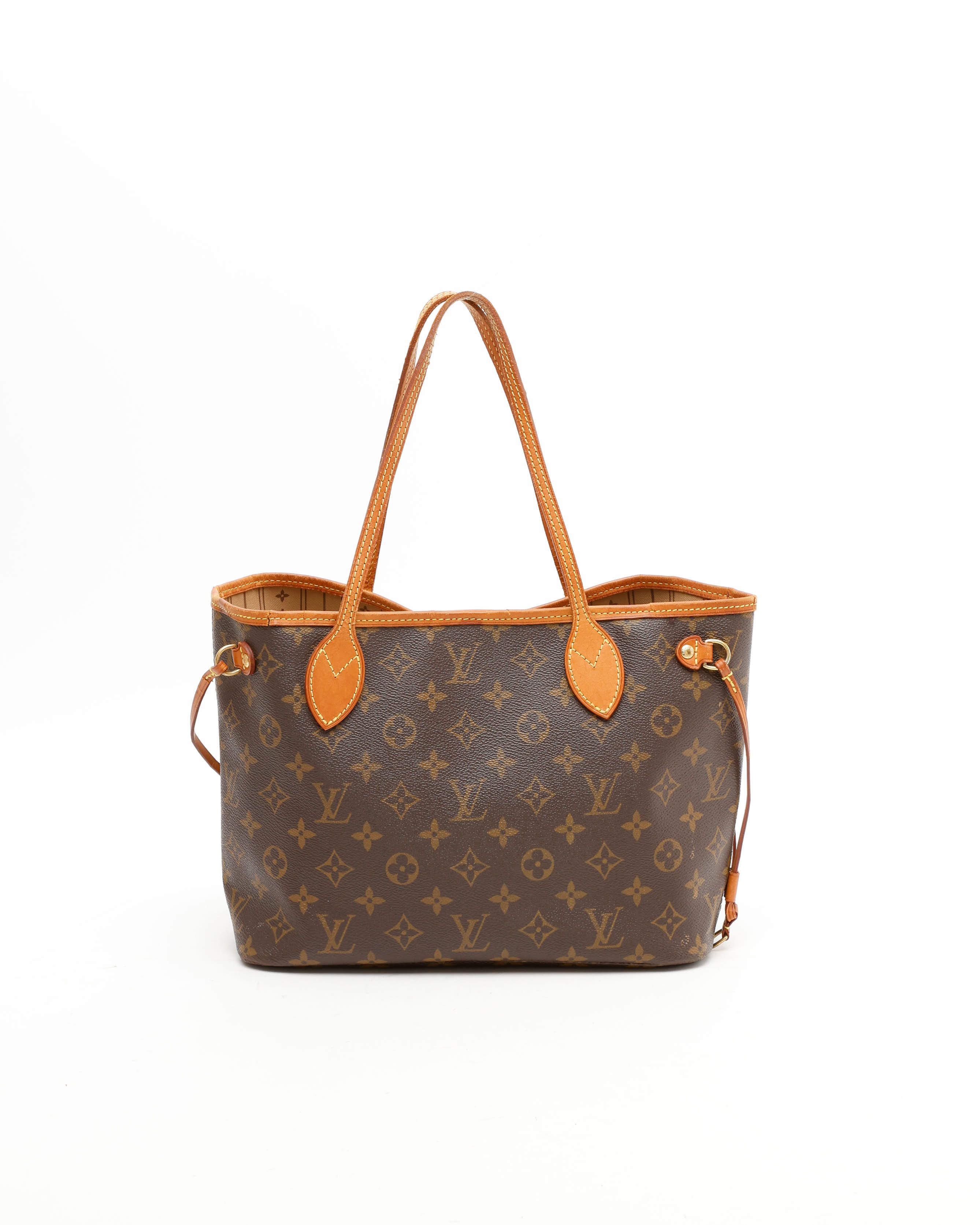 Pre-owned Louis Vuitton Monogram Neverfull Pm Bag In Brown