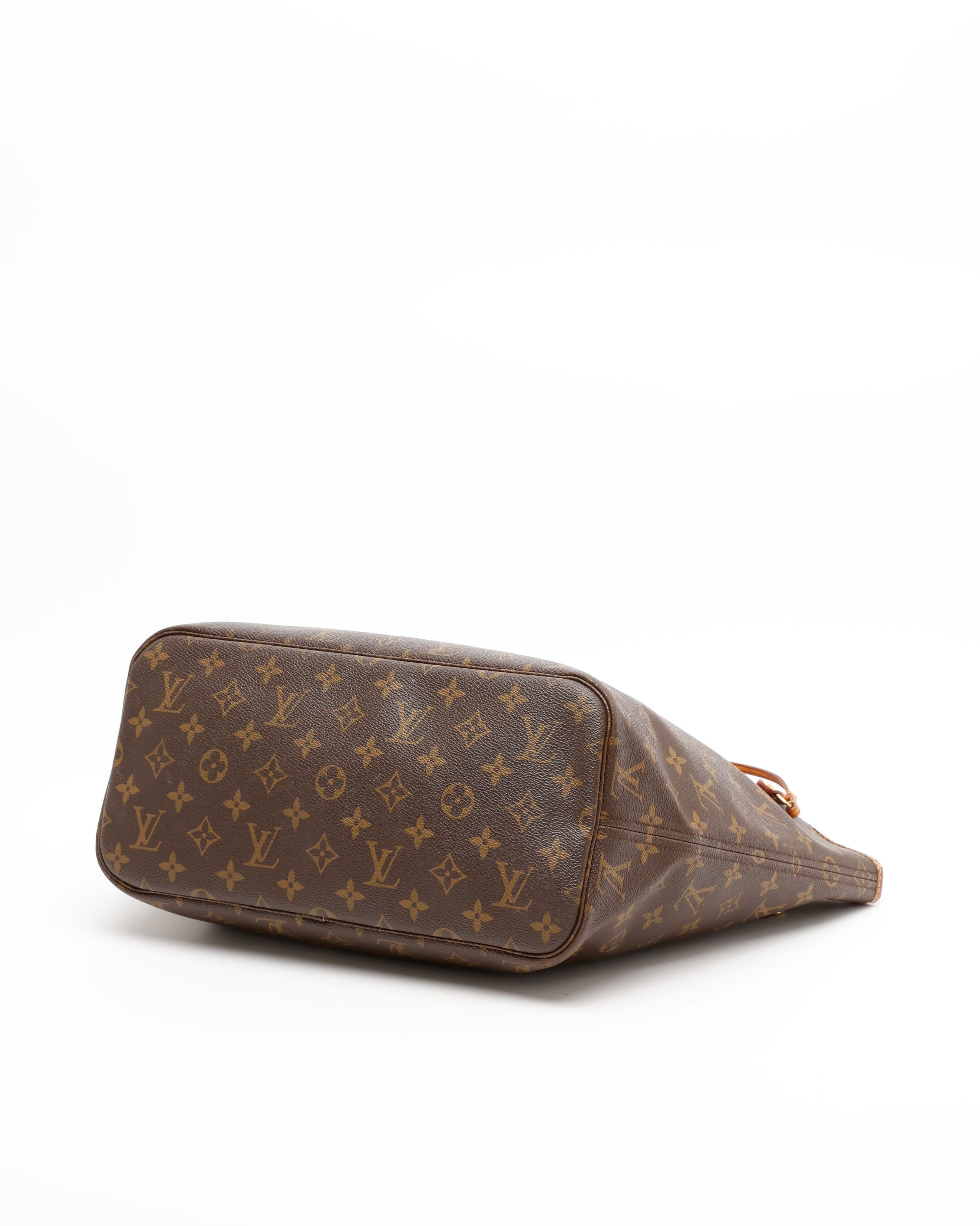 Pre-owned Louis Vuitton Monogram Neverfull Mm Tote Bag In Brown