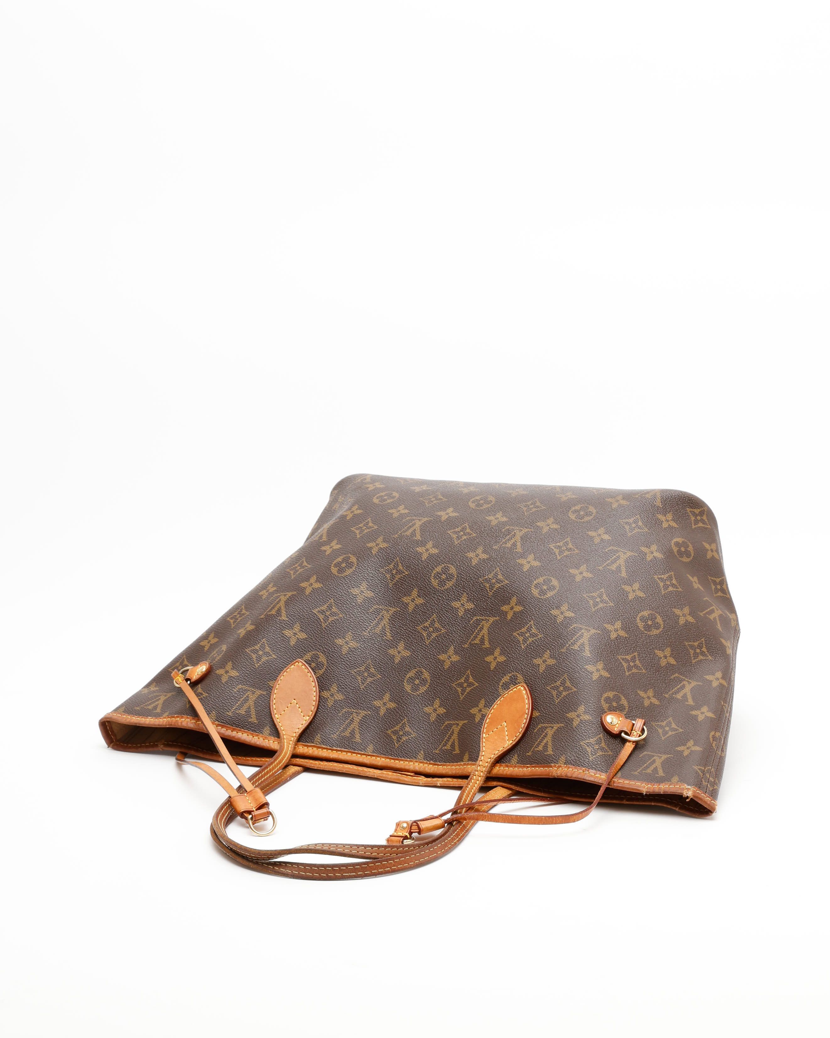 Pre-owned Louis Vuitton Monogram Neverfull Mm Tote Bag In Brown