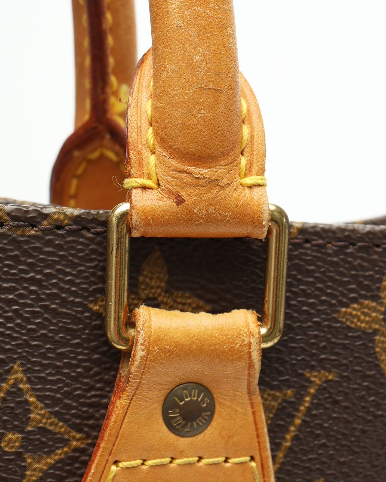 Pre-owned Louis Vuitton Monogram Sac Plat Bag In Brown
