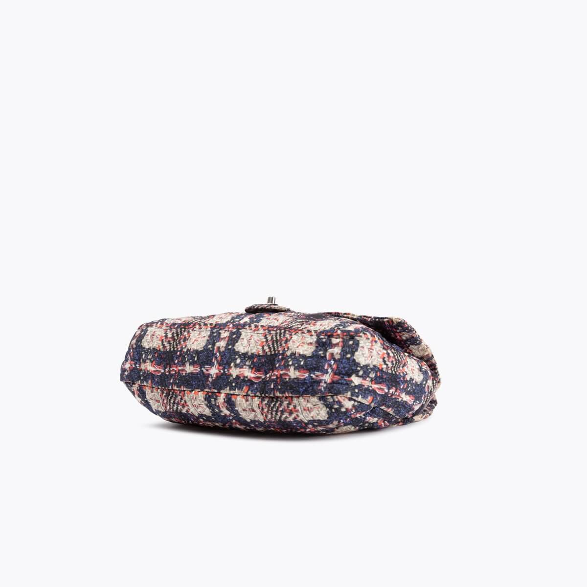 Pre-owned Chanel Nylon Tweed Printed Flap Bag