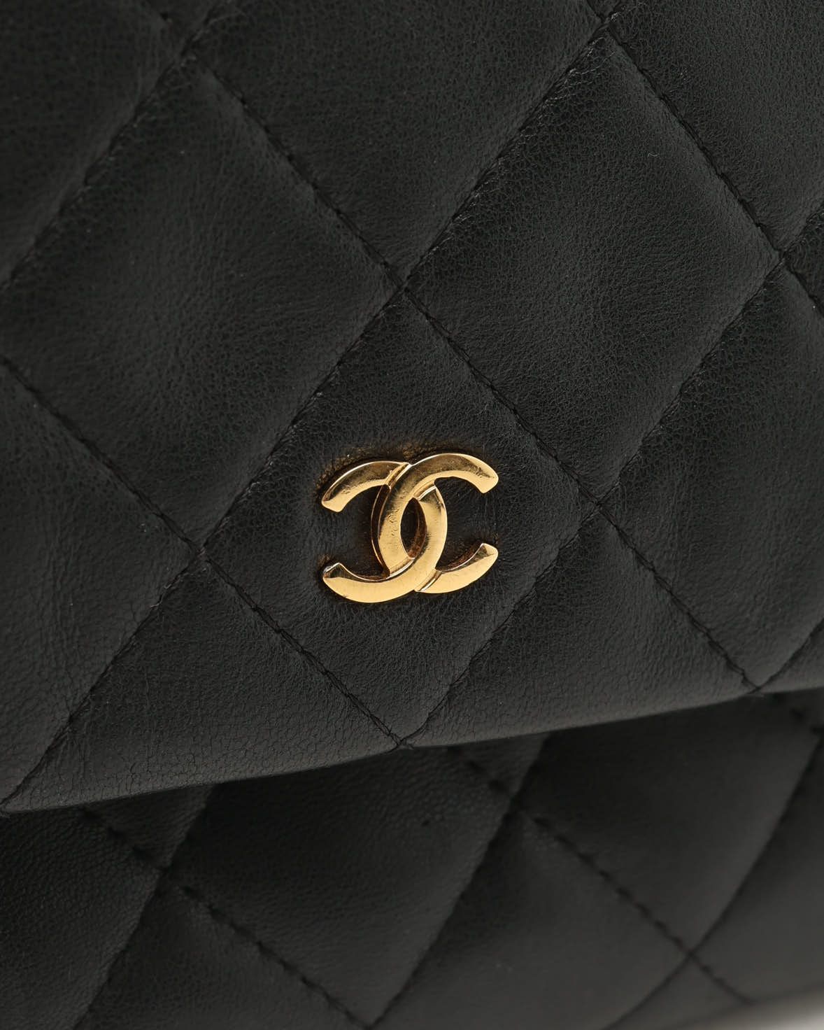 Pre-owned Chanel Fold Over Clutch In Black