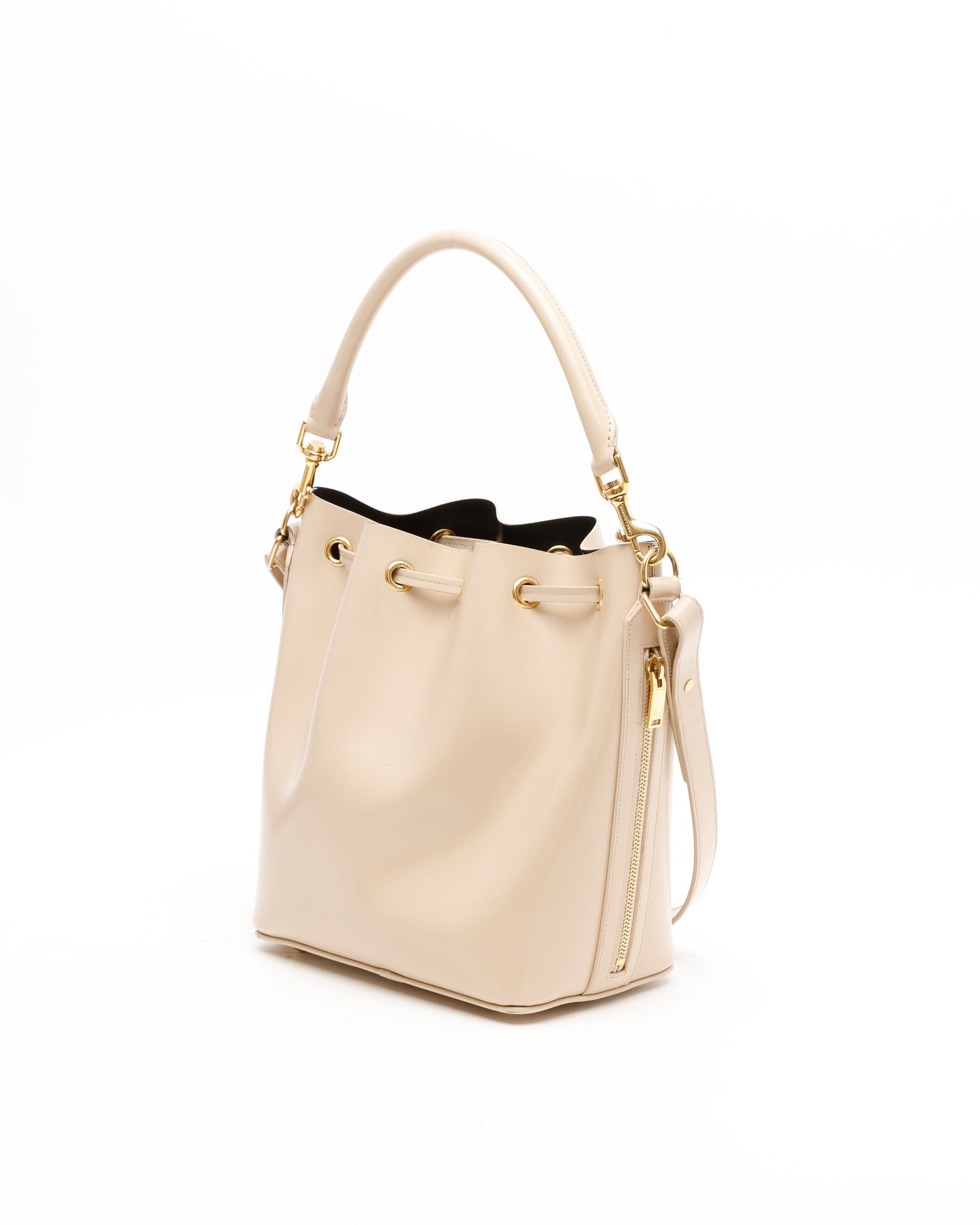 Saint Laurent Emmanuelle Medium Bucket Bag In Sand