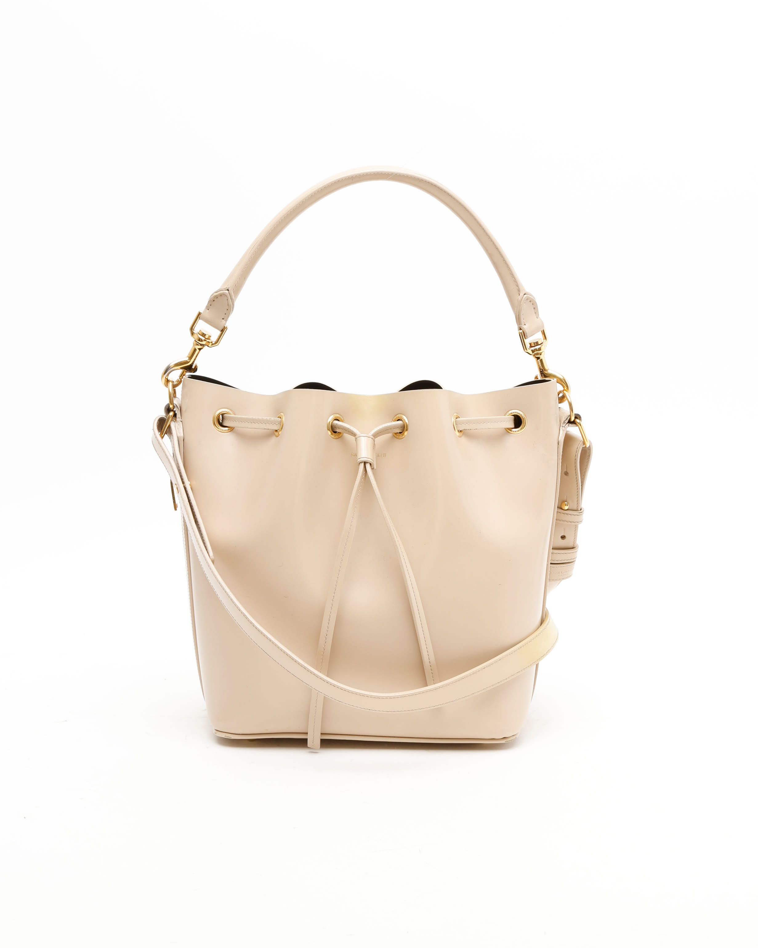 Saint Laurent Emmanuelle Medium Bucket Bag In Sand