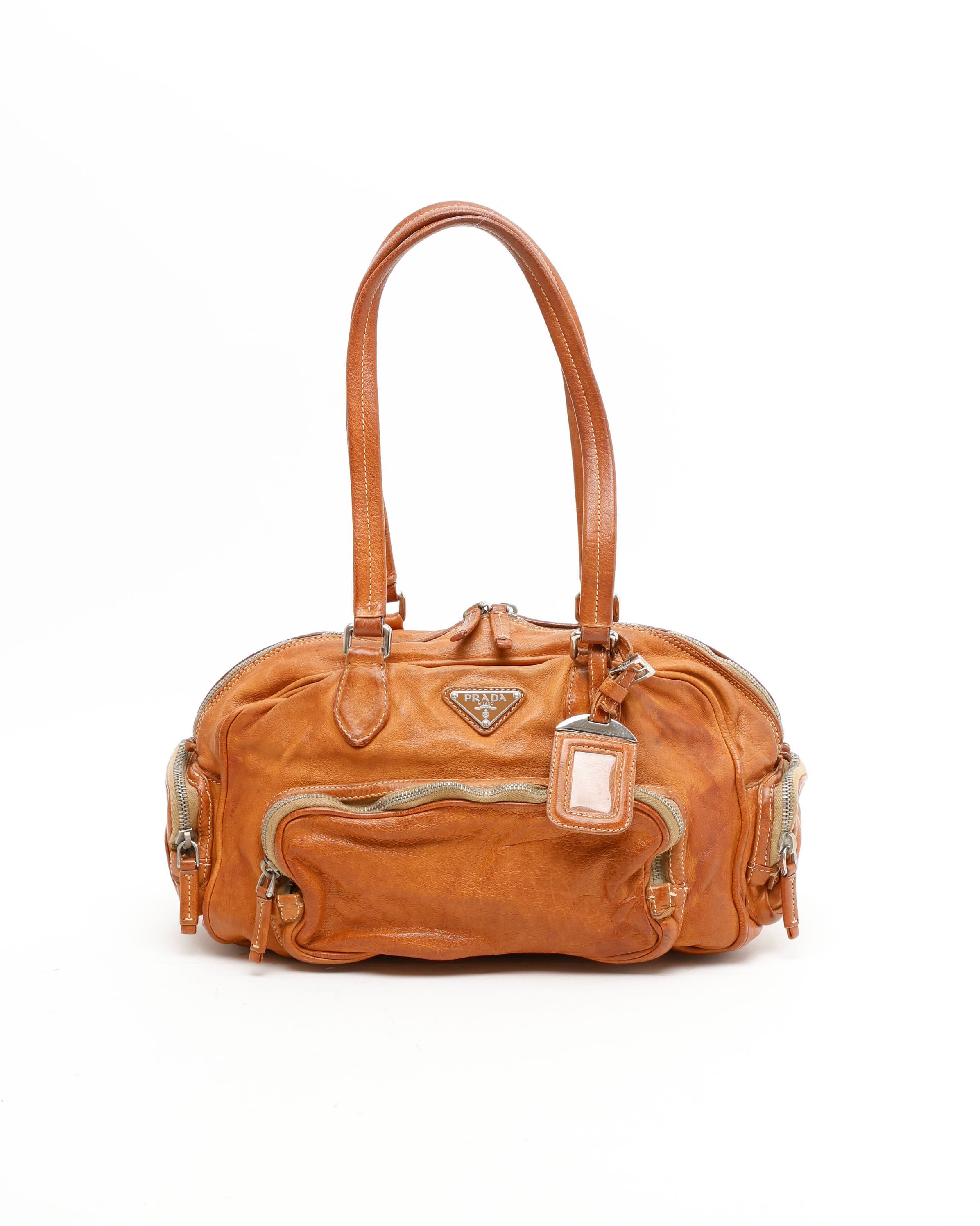 Prada Washed Bauletto Bag