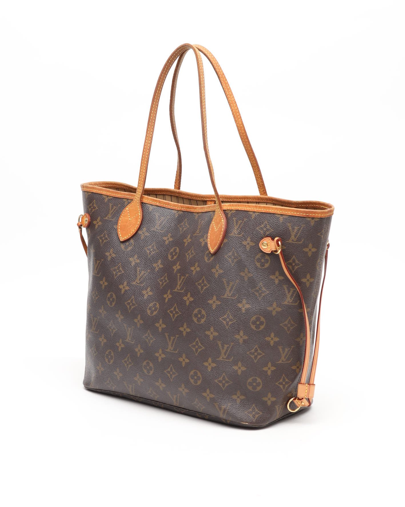 Pre-owned Louis Vuitton Monogram Neverfull Mm Tote Bag In Brown