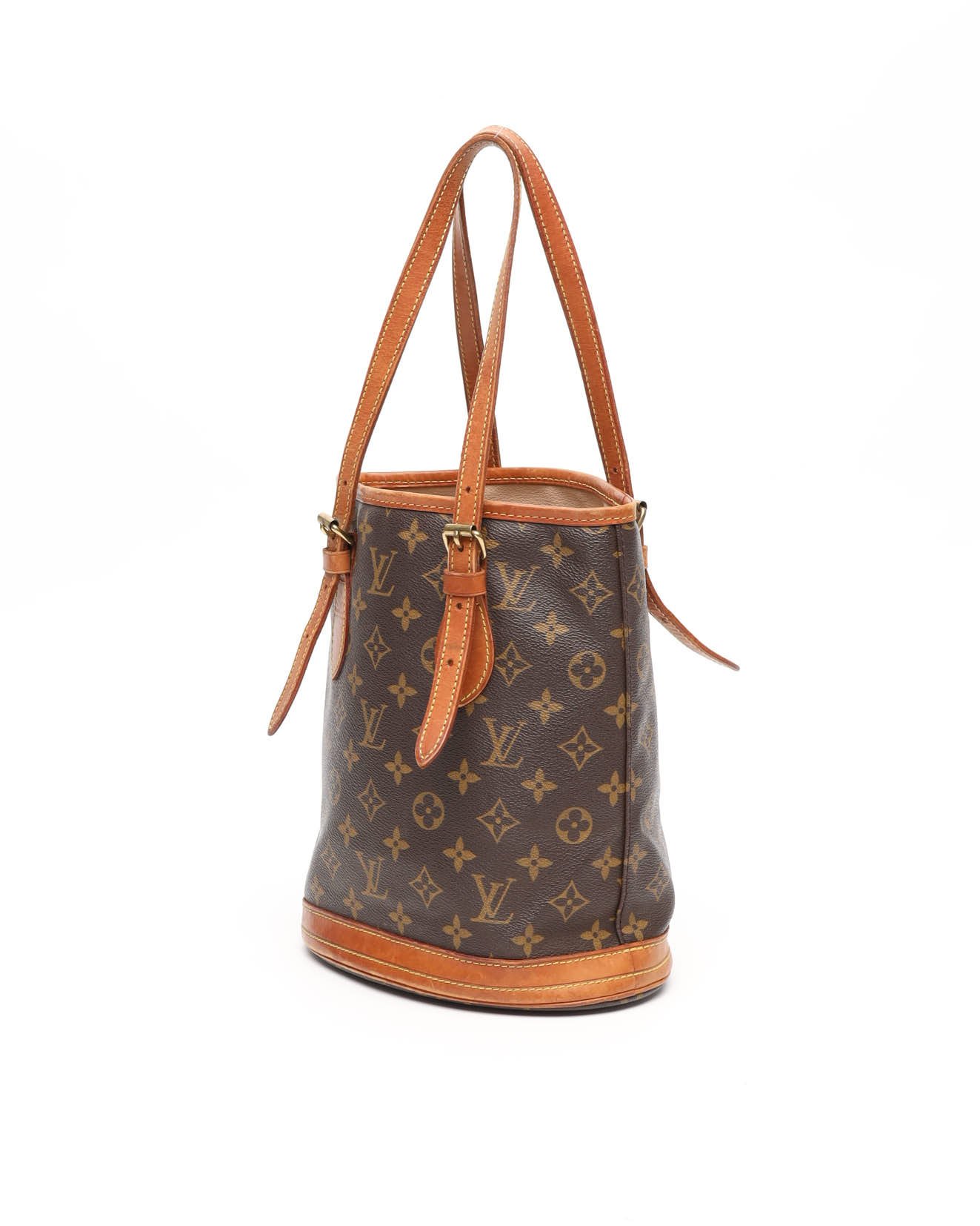 Pre-owned Louis Vuitton Monogram Bucket Pm Bag In Brown