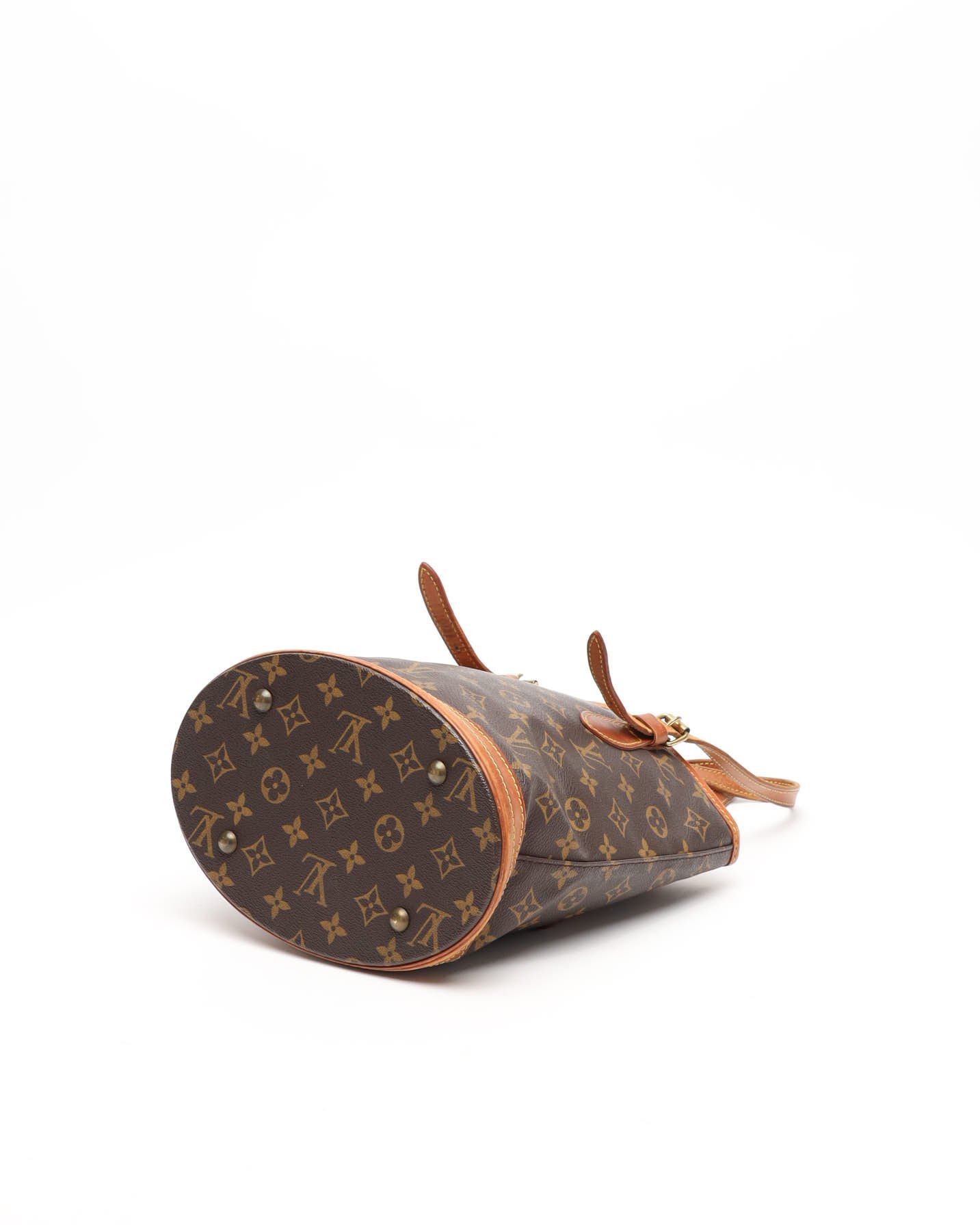 Pre-owned Louis Vuitton Monogram Bucket Pm Bag In Brown